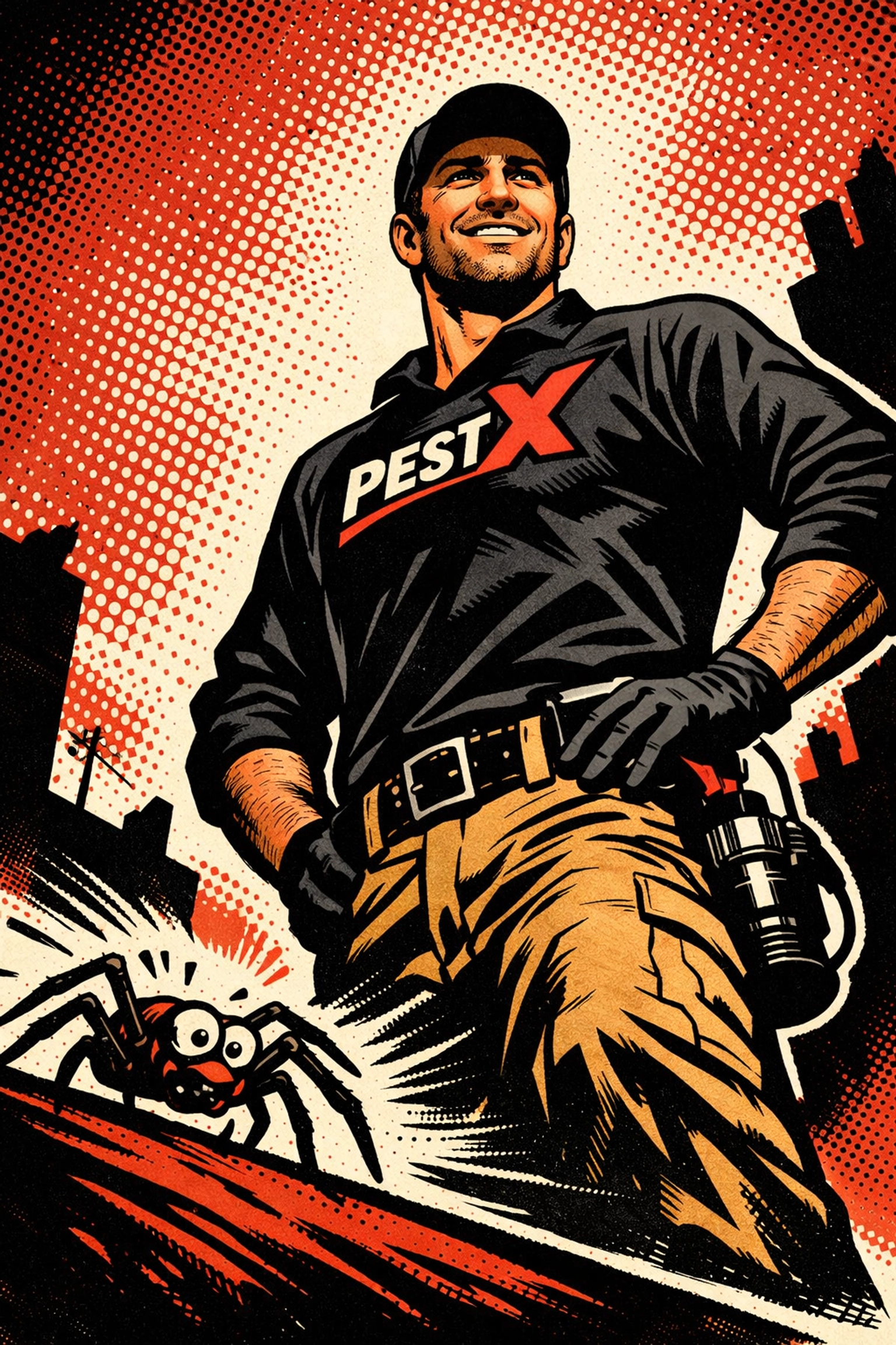 A professional exterminator in Walker County providing friendly and reliable spring spider protection.