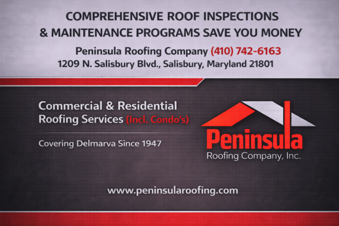 Peninsula Roofing Company Business Card