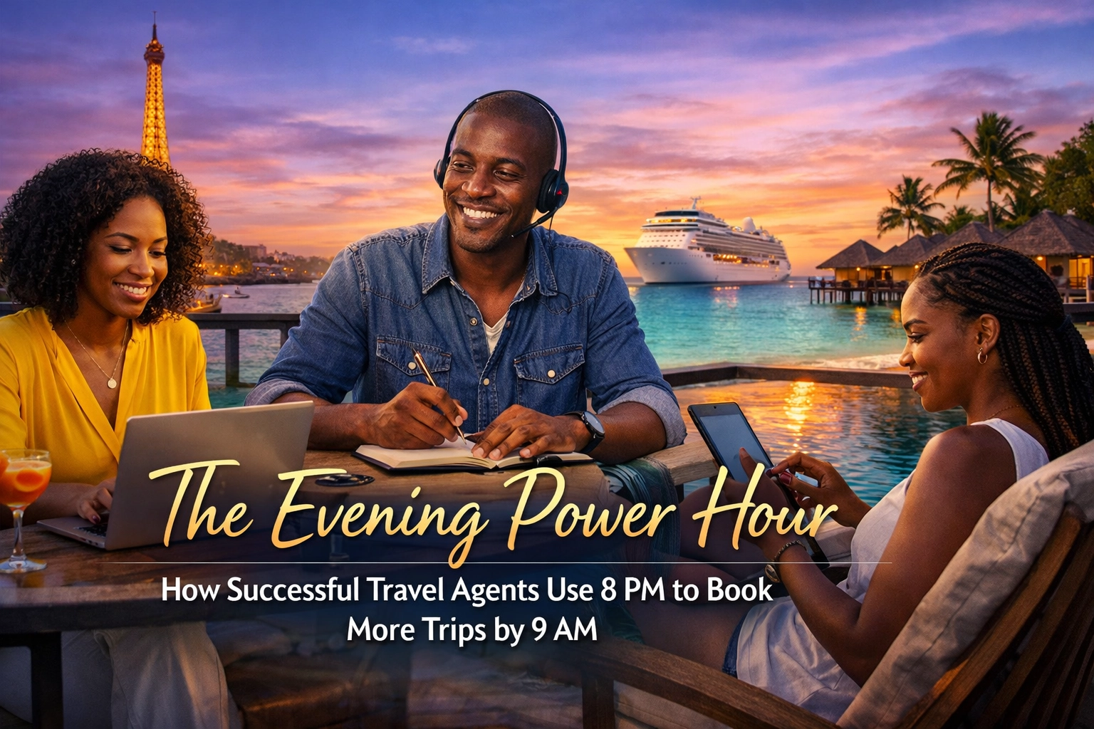 [HERO] The Evening Power Hour: How Successful Travel Agents Use 8 PM to Book More Trips by 9 AM