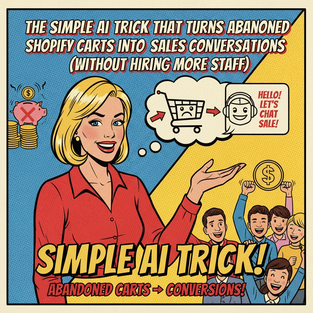 The Simple AI Trick That Turns Abandoned Shopify Carts Into Sales Conversations (Without Hiring More Staff)