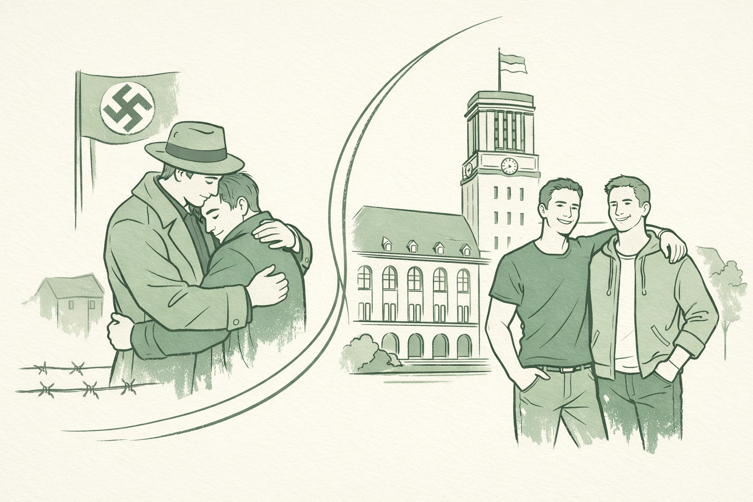 LGBTQ+ history from Nazi persecution to modern Berlin at Rathaus Schöneberg building