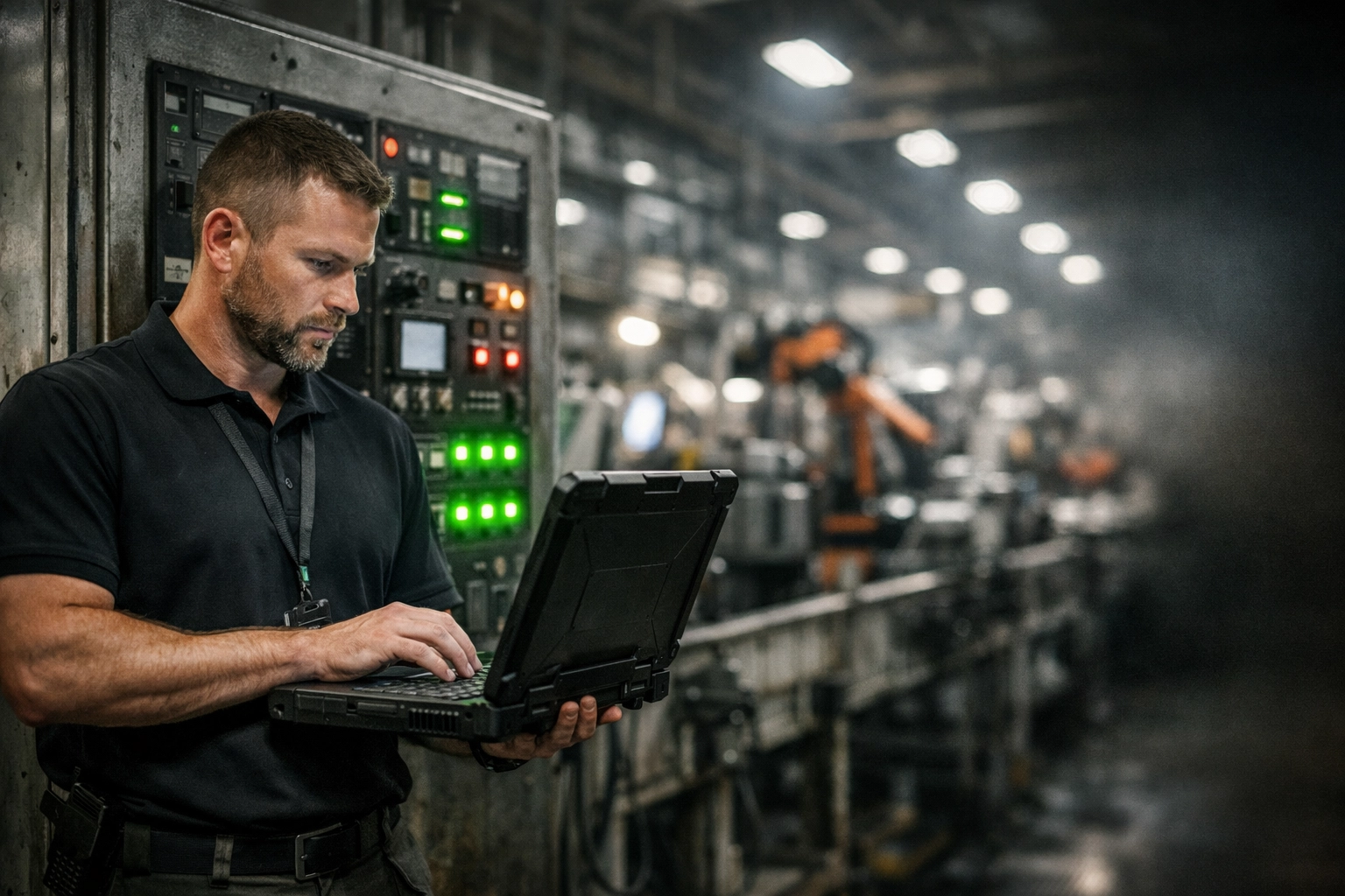 IT technician managing secure network systems at a manufacturing facility in Lincoln, Nebraska.
