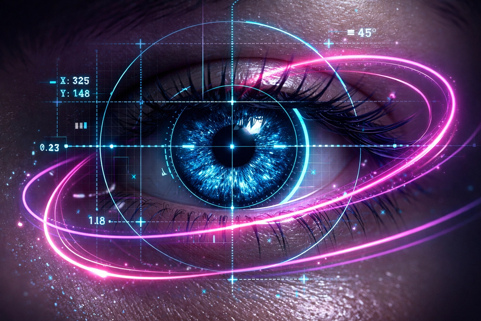 Eye movement tracking test measuring neurological function for concussion diagnosis