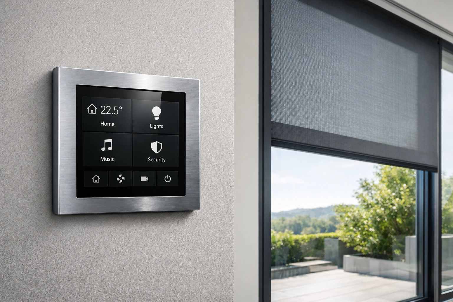 Smart Home Steuerung für automatische Zip Screens und Rollläden für modernen Komfort in Wien.