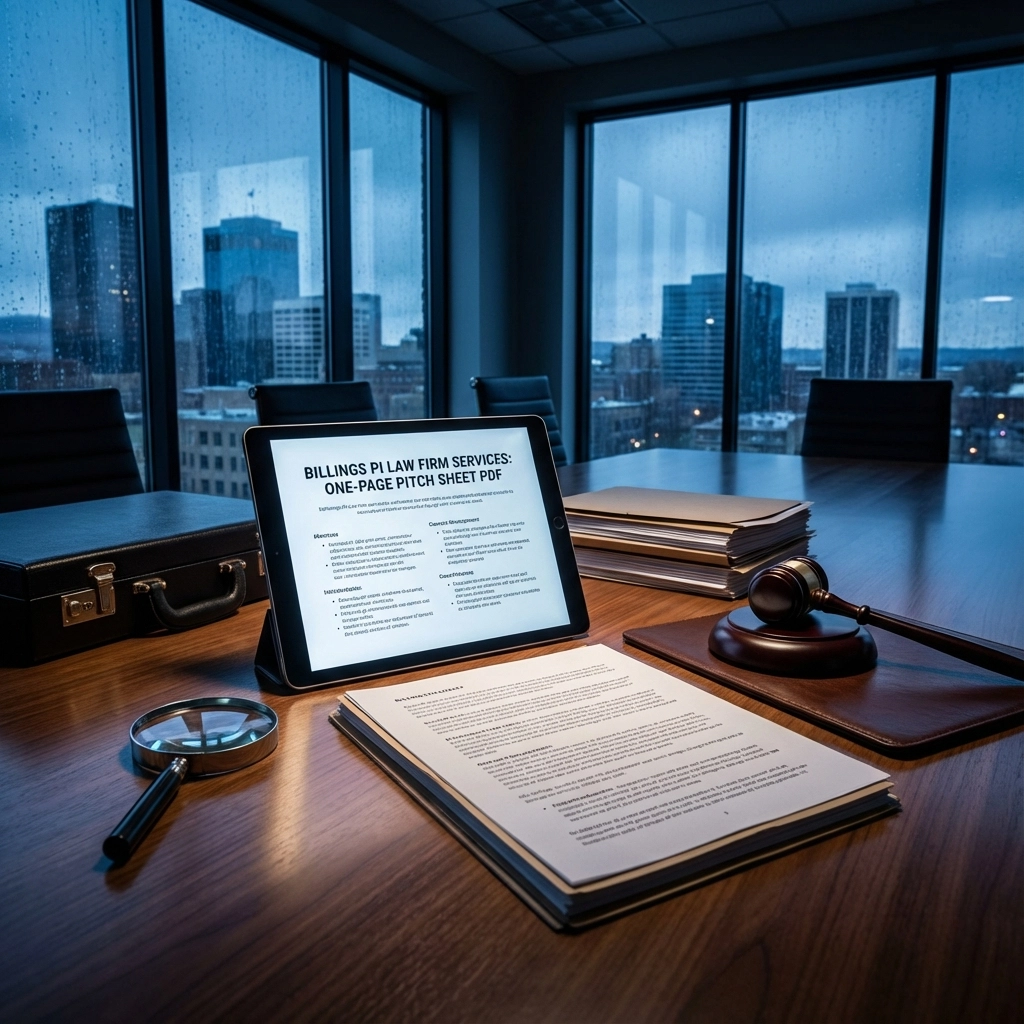Billings PI Law Firm Services: One-Page Pitch Sheet PDF