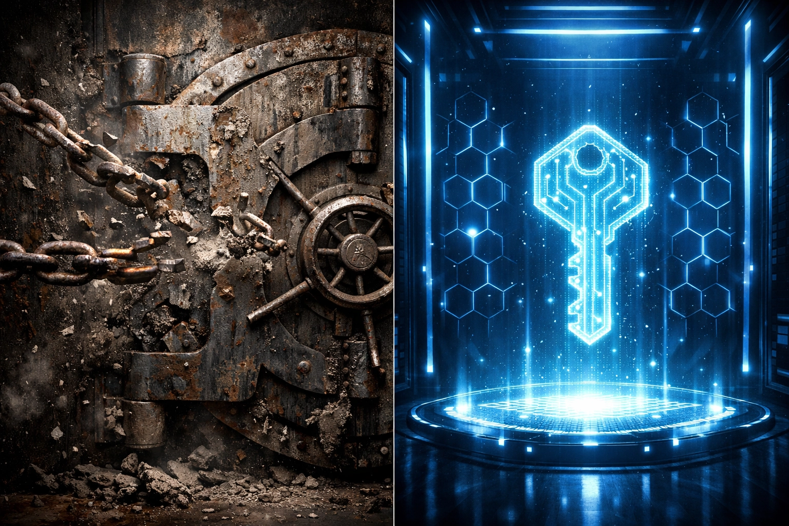 Transition from legacy banking systems to blockchain self-custody for enterprise payments