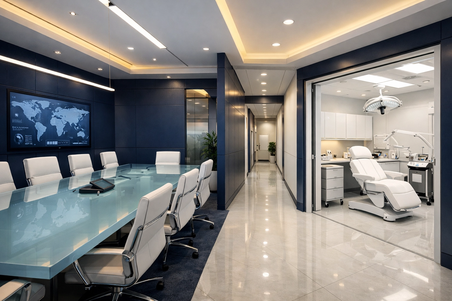 Professionally cleaned commercial suites in Milton, MA, including medical offices and conference rooms.