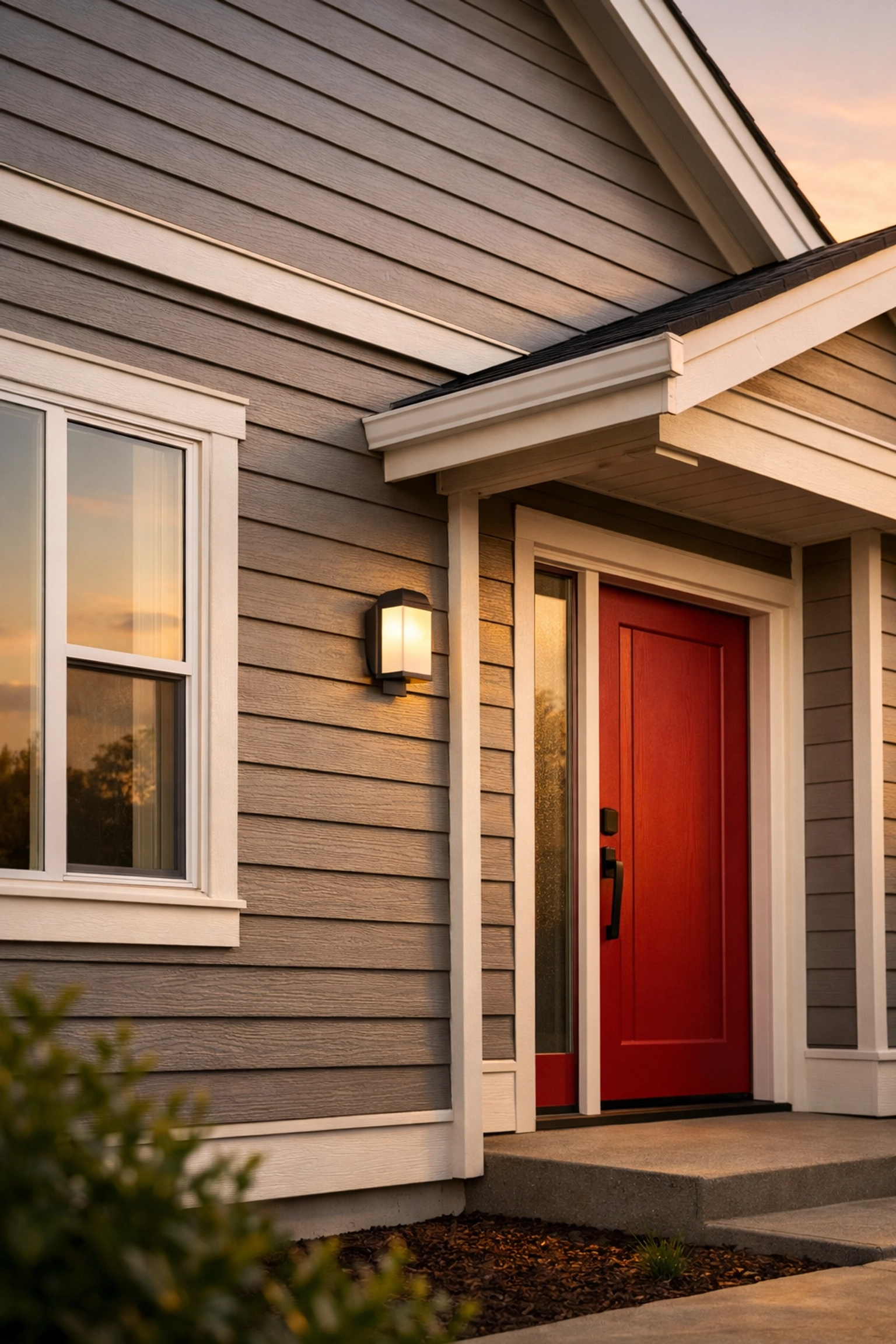 Modern Chattanooga home exterior with quality fiber cement siding installation