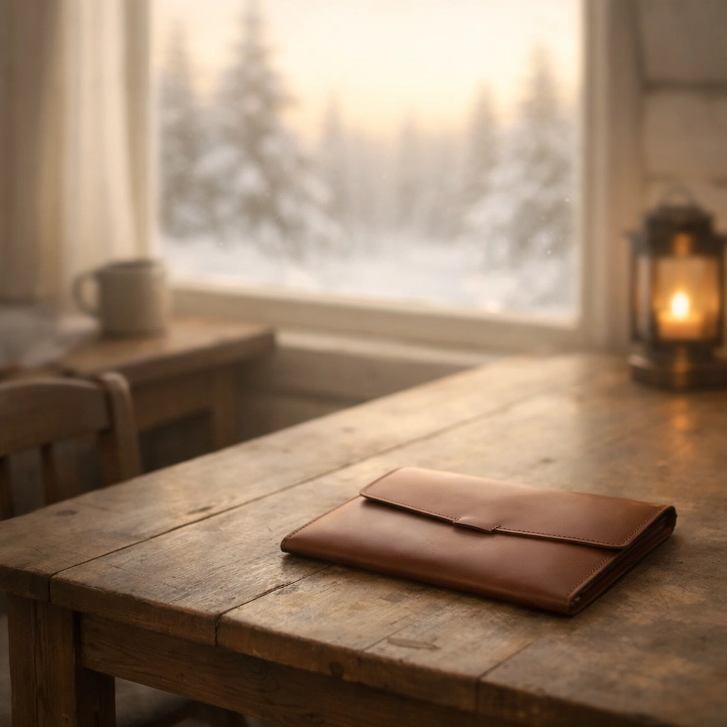 Alaska home interior with documents for mobile notary real estate services