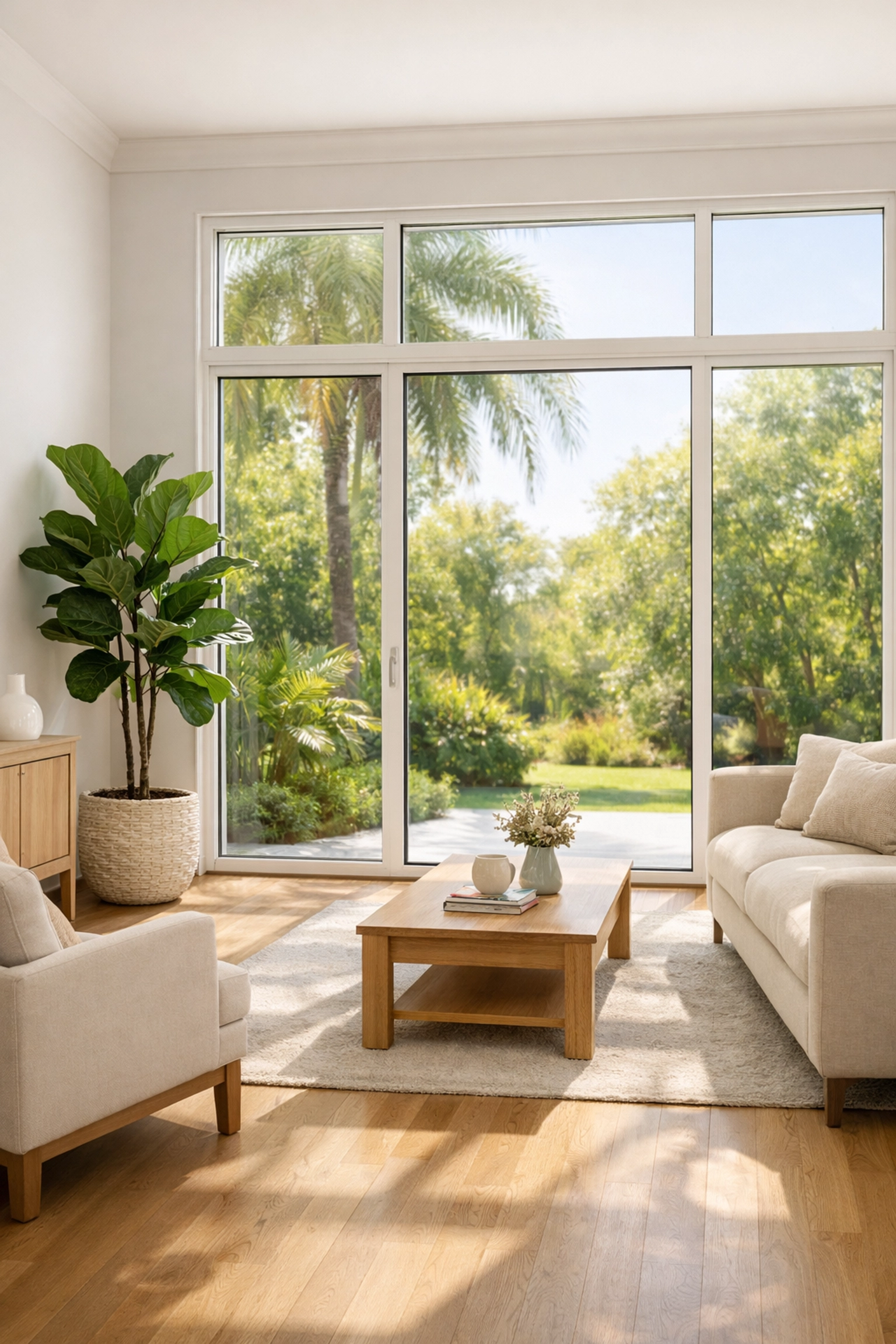 Energy-efficient windows bringing natural light into Orlando home remodeling project