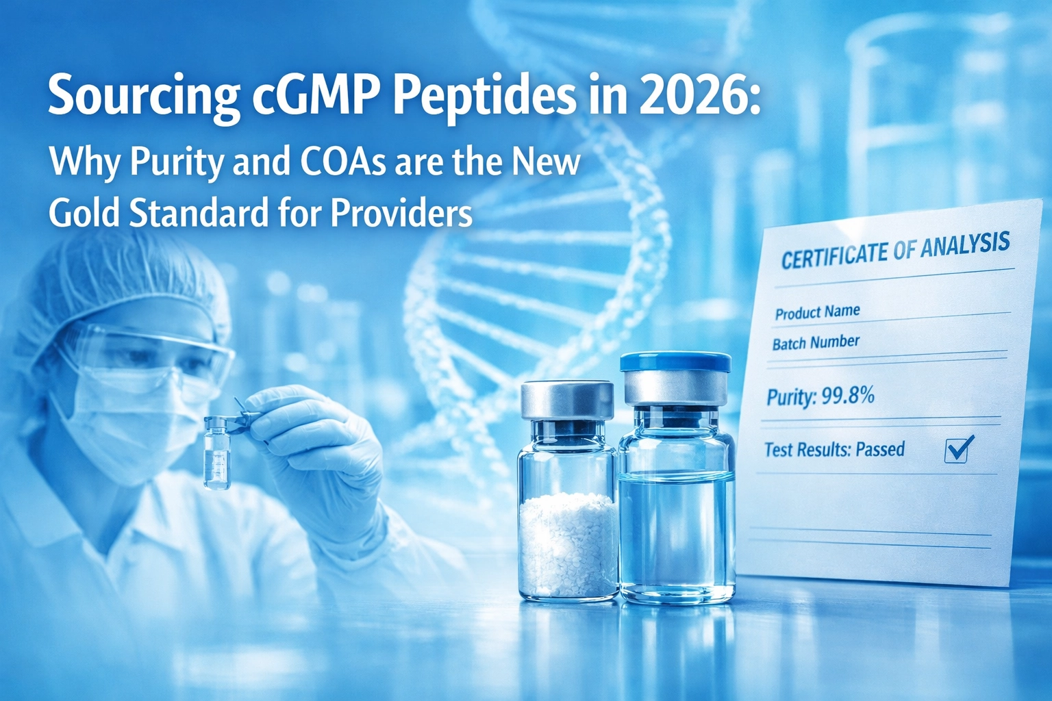 [HERO] Sourcing cGMP Peptides in 2026: Why Purity and COAs are the New Gold Standard for Providers