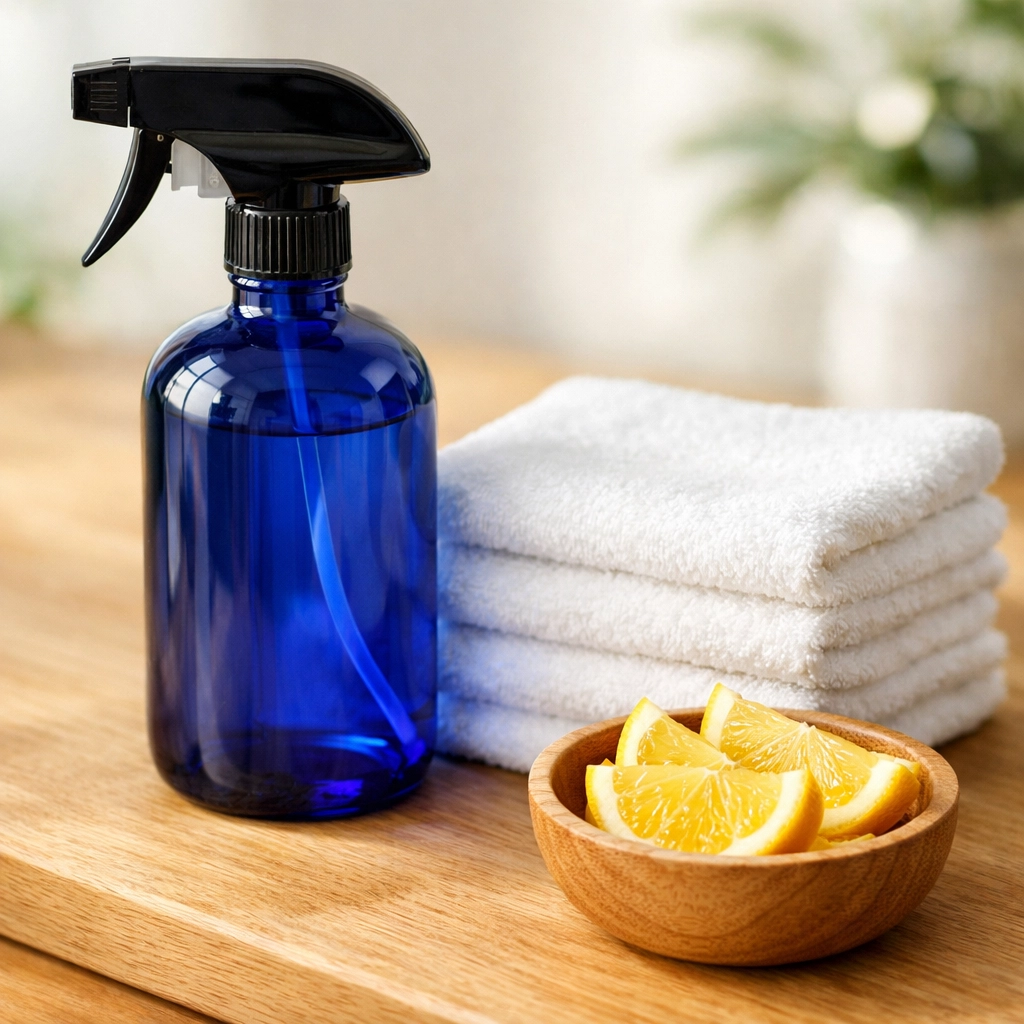 Eco-friendly supplies used by professional cleaners in Fitchburg MA for safe and green home cleaning.