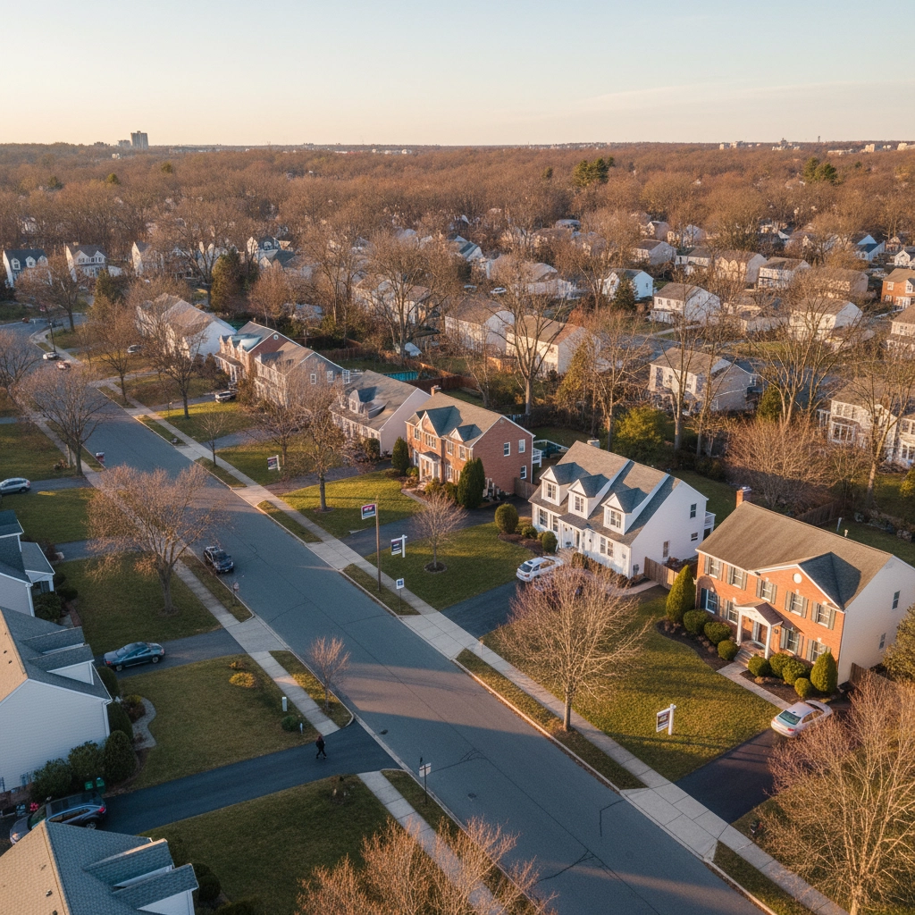 A 'Sold' sign in front of a suburban house, illustrating reduced buyer competition during the holiday season A 'Sold' sign in front of a suburban house, illustrating reduced buyer competition during the holiday season