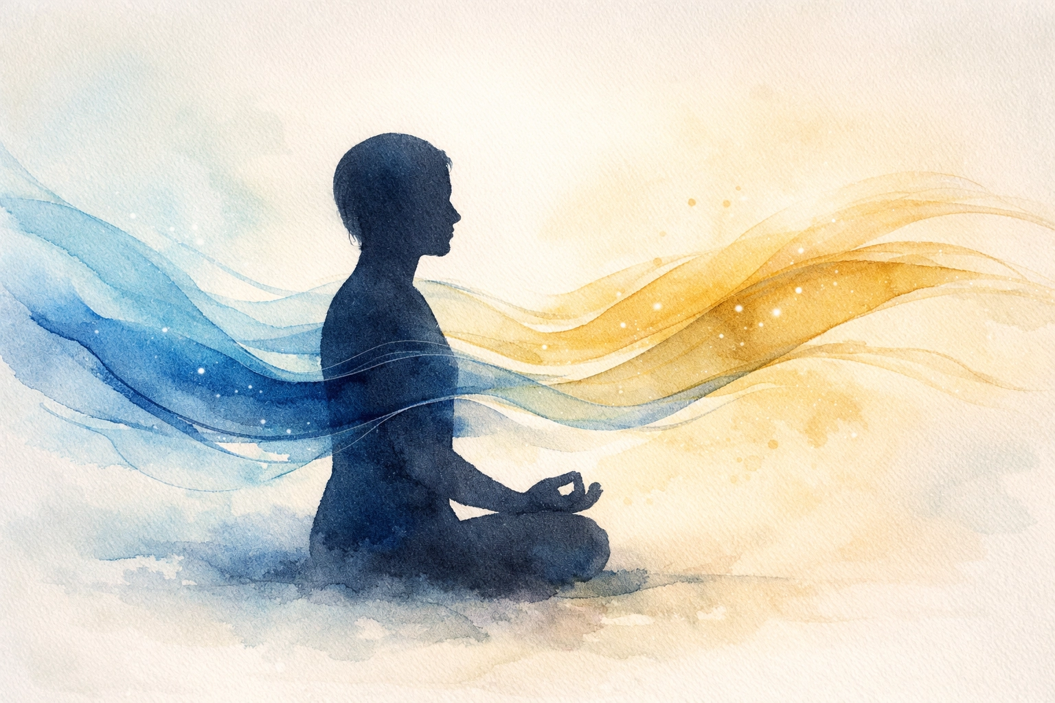 Person in peaceful prayer posture finding rest and identity in Christ