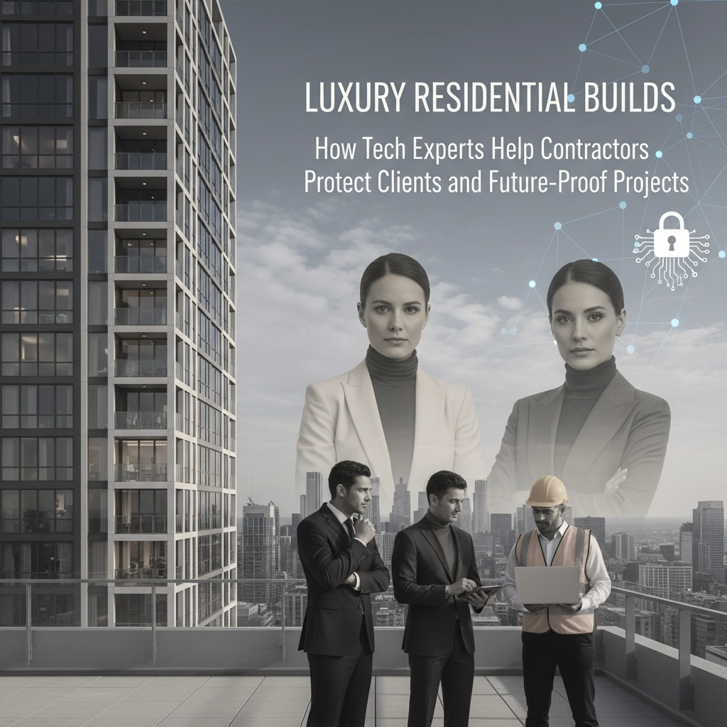 Luxury Residential Builds: How Tech Experts Help Contractors Protect Clients and Future-Proof Projects
