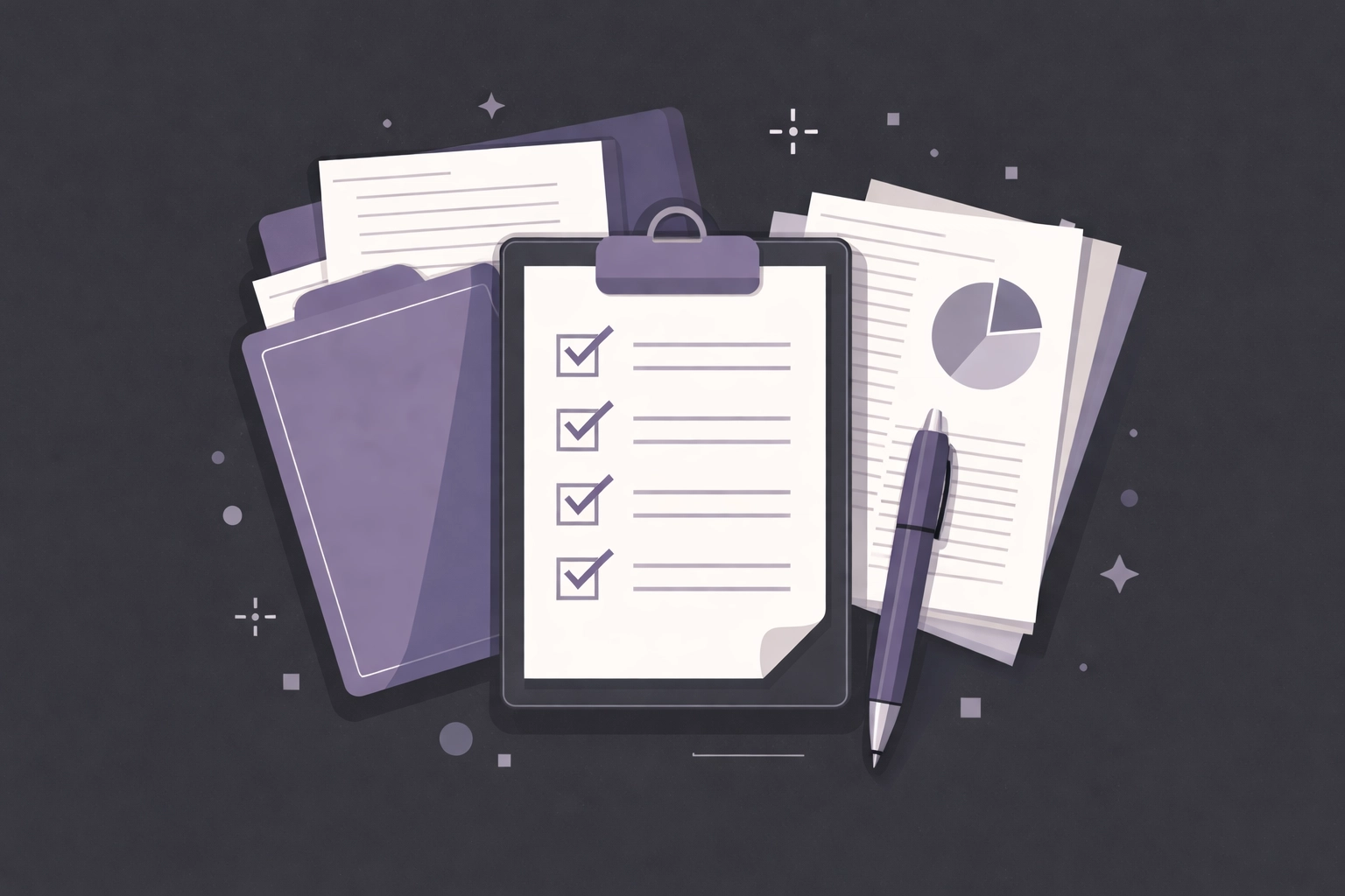 Organized documents and a checklist symbolizing paperwork needed for bail bonds in Hillsborough County