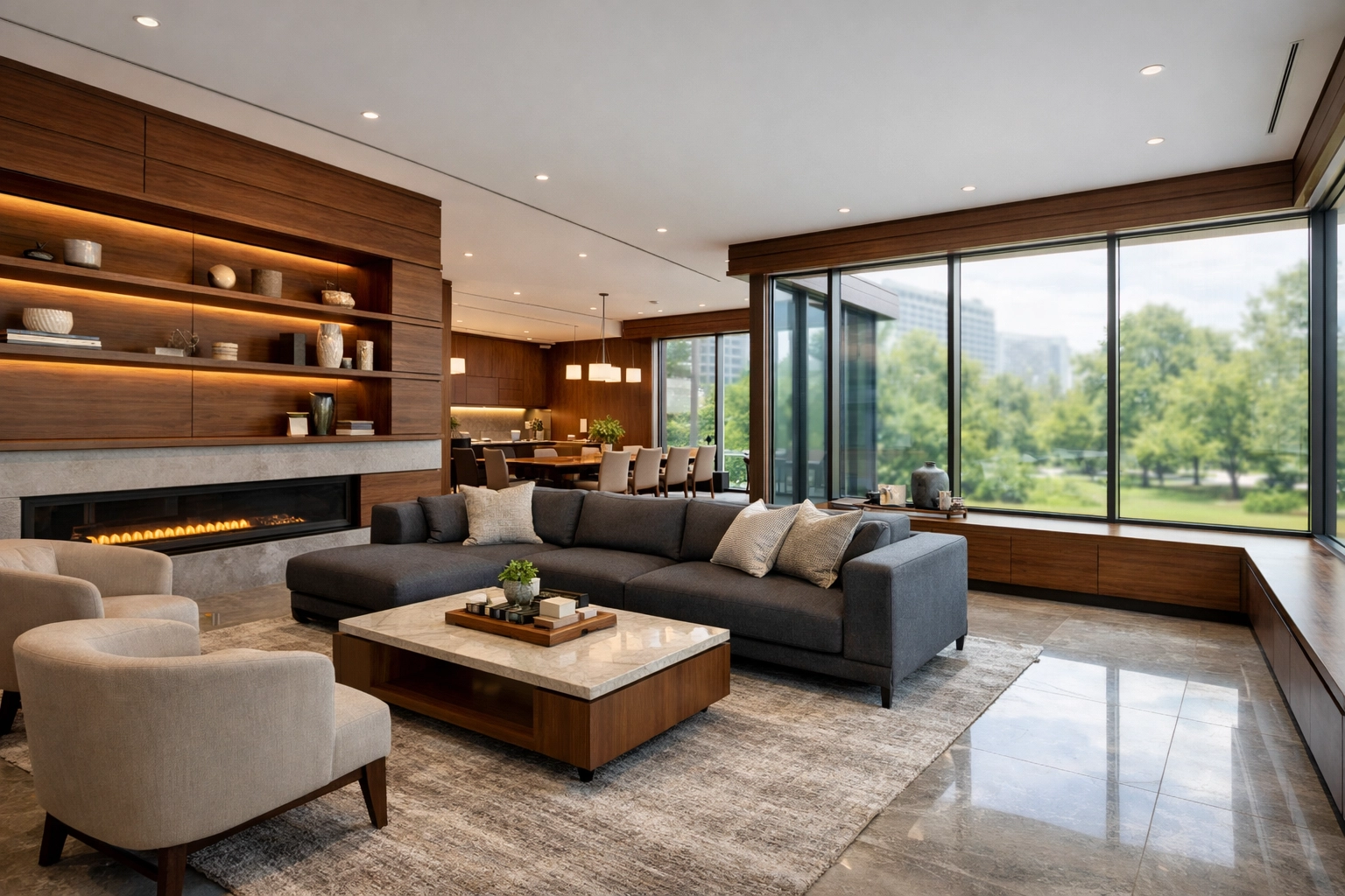 Spacious open-concept condo interior in Richmond Hill showing high-value suites in the toronto housing market forecast.