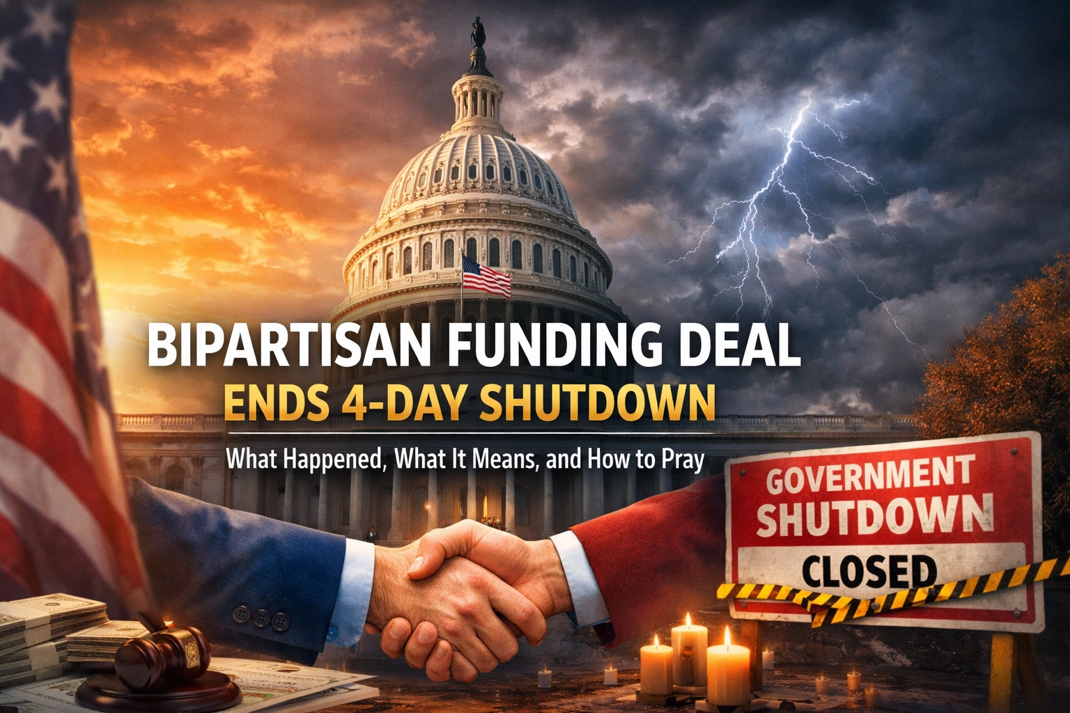 [HERO] Bipartisan Funding Deal Ends 4-Day Shutdown: What Happened, What It Means, and How to Pray