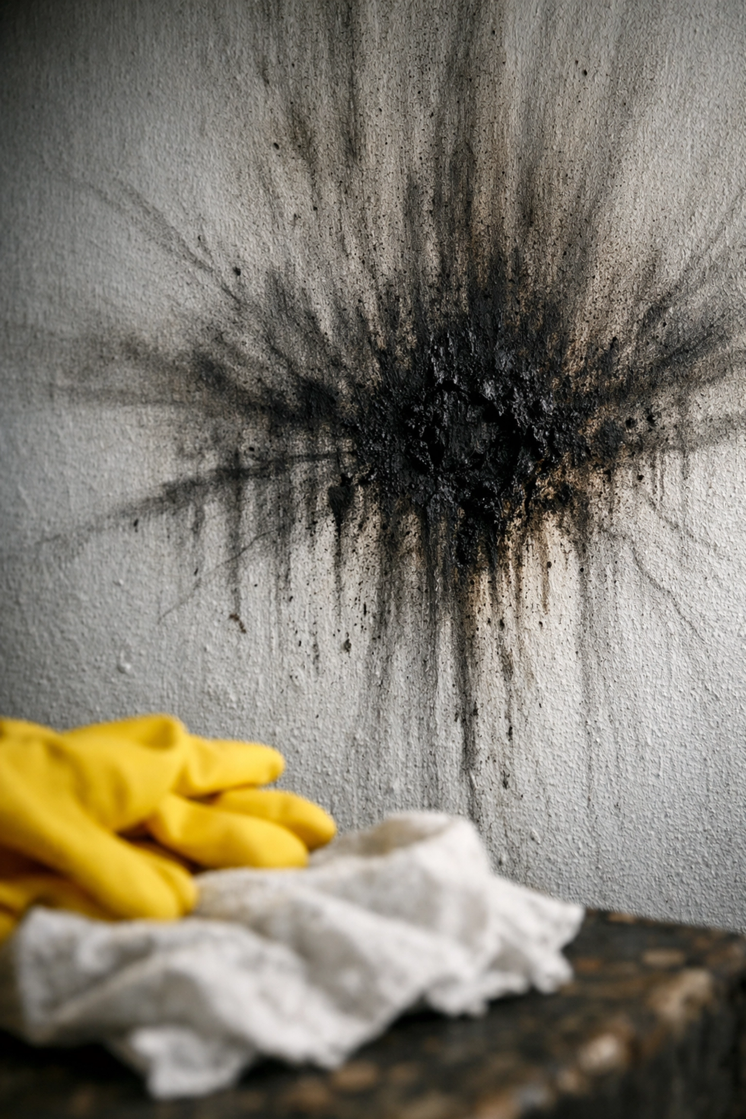 Black soot damage on walls showing the need for professional fire damage restoration