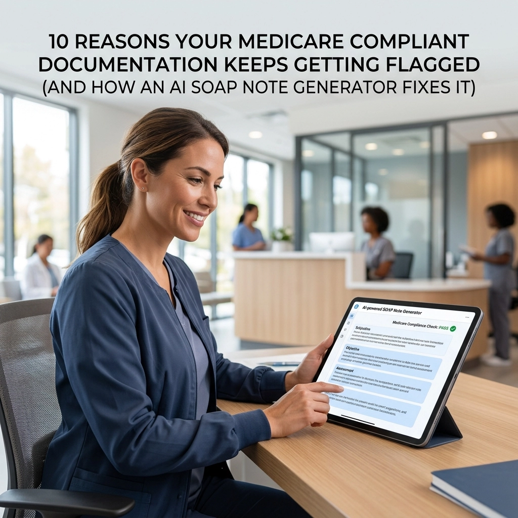 [HERO] 10 Reasons Your Medicare Compliant Documentation Keeps Getting Flagged (And How an AI SOAP Note Generator Fixes It)