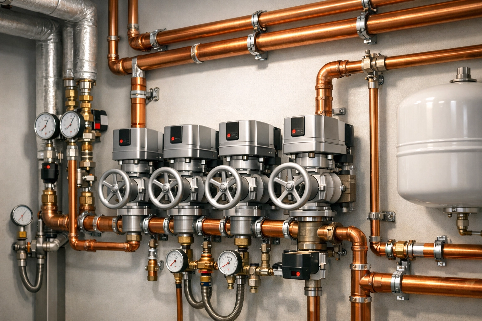 Well-maintained mechanical systems and pipes in a Saskatoon condo, reducing special assessment risks.