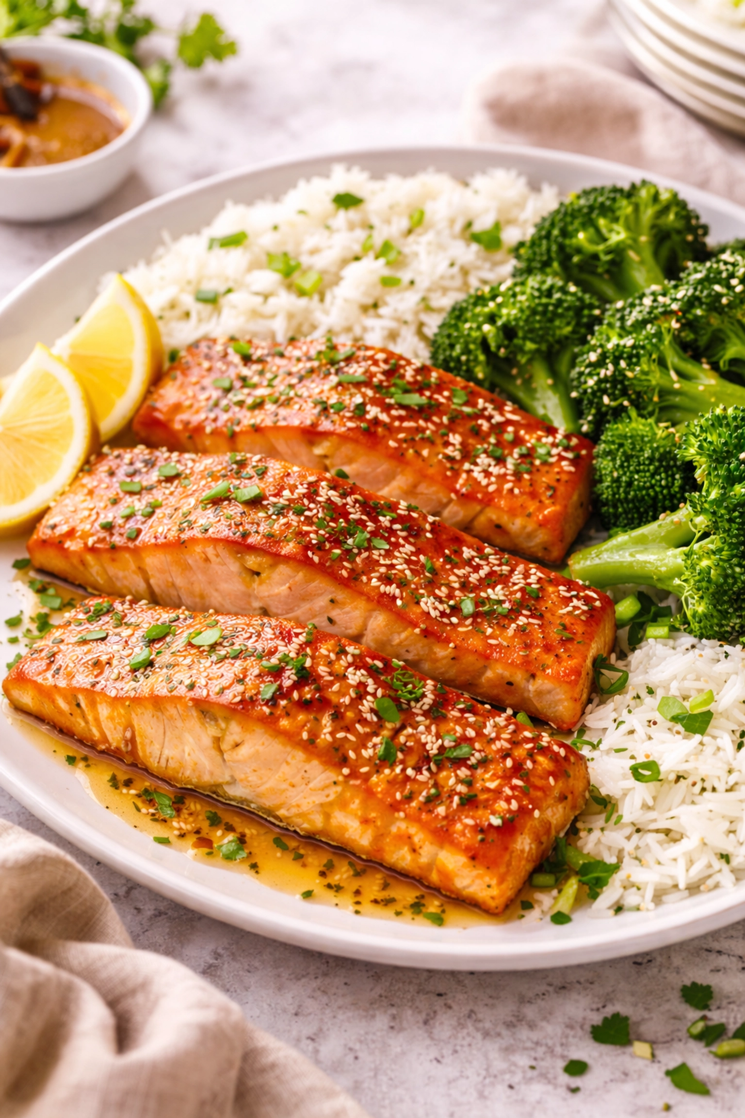Easy Weeknight Dinner Honey Glazed Salmon