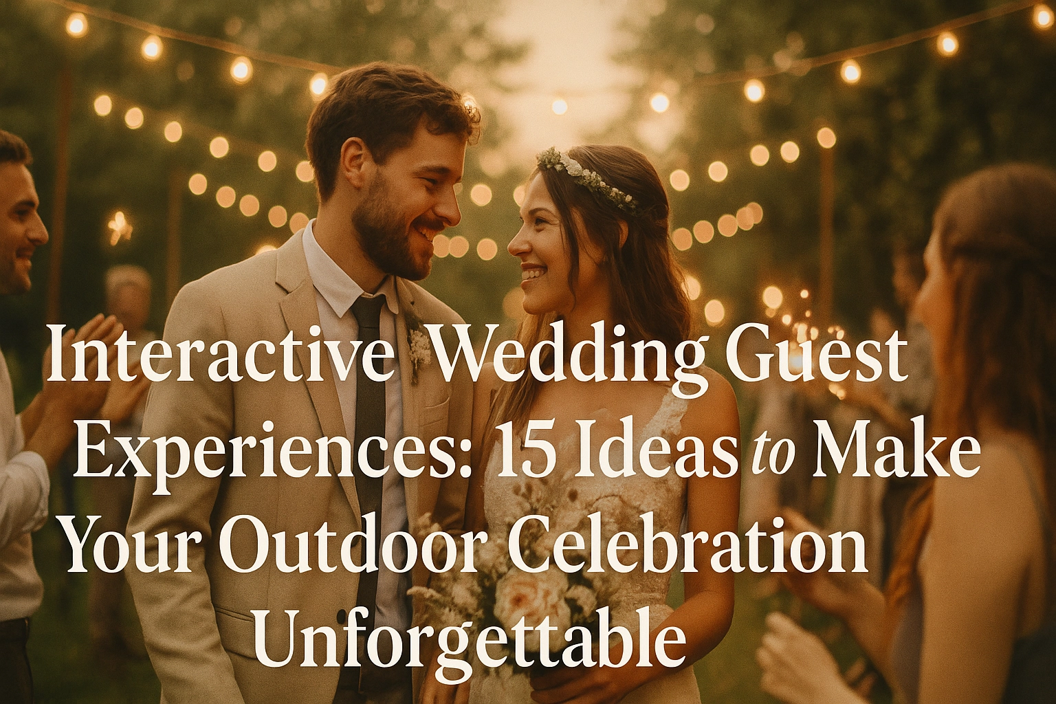 Interactive Wedding Guest Experiences: 15 Ideas to Make Your Outdoor Celebration Unforgettable