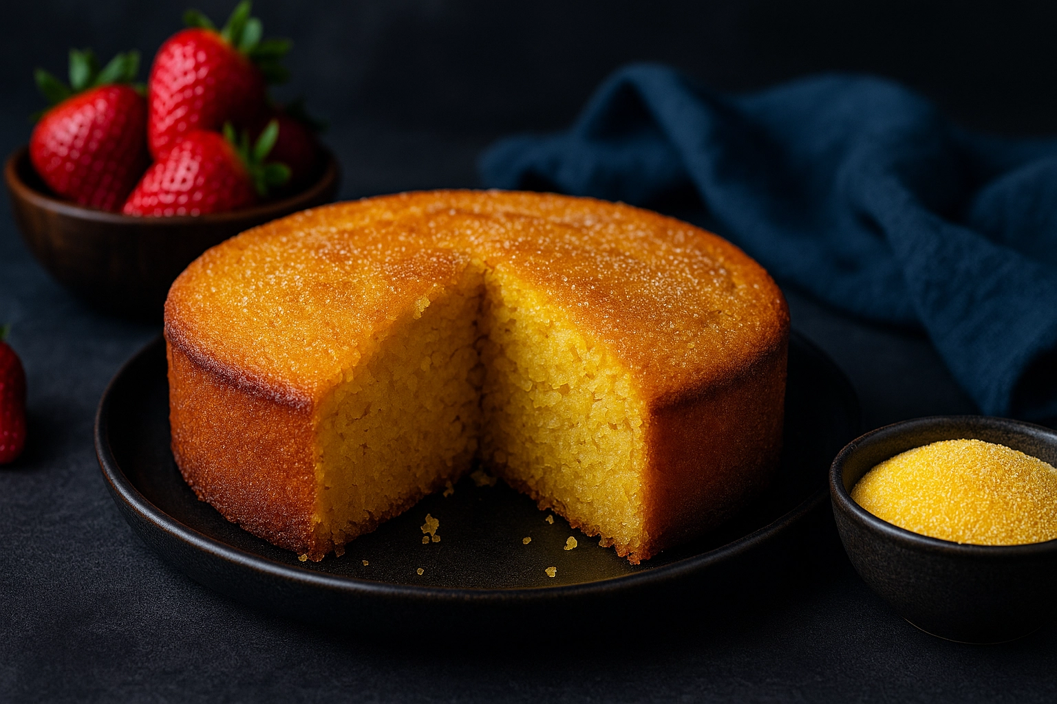 Bolo de Fubá – Körniger Maiskuchen saftig und süß