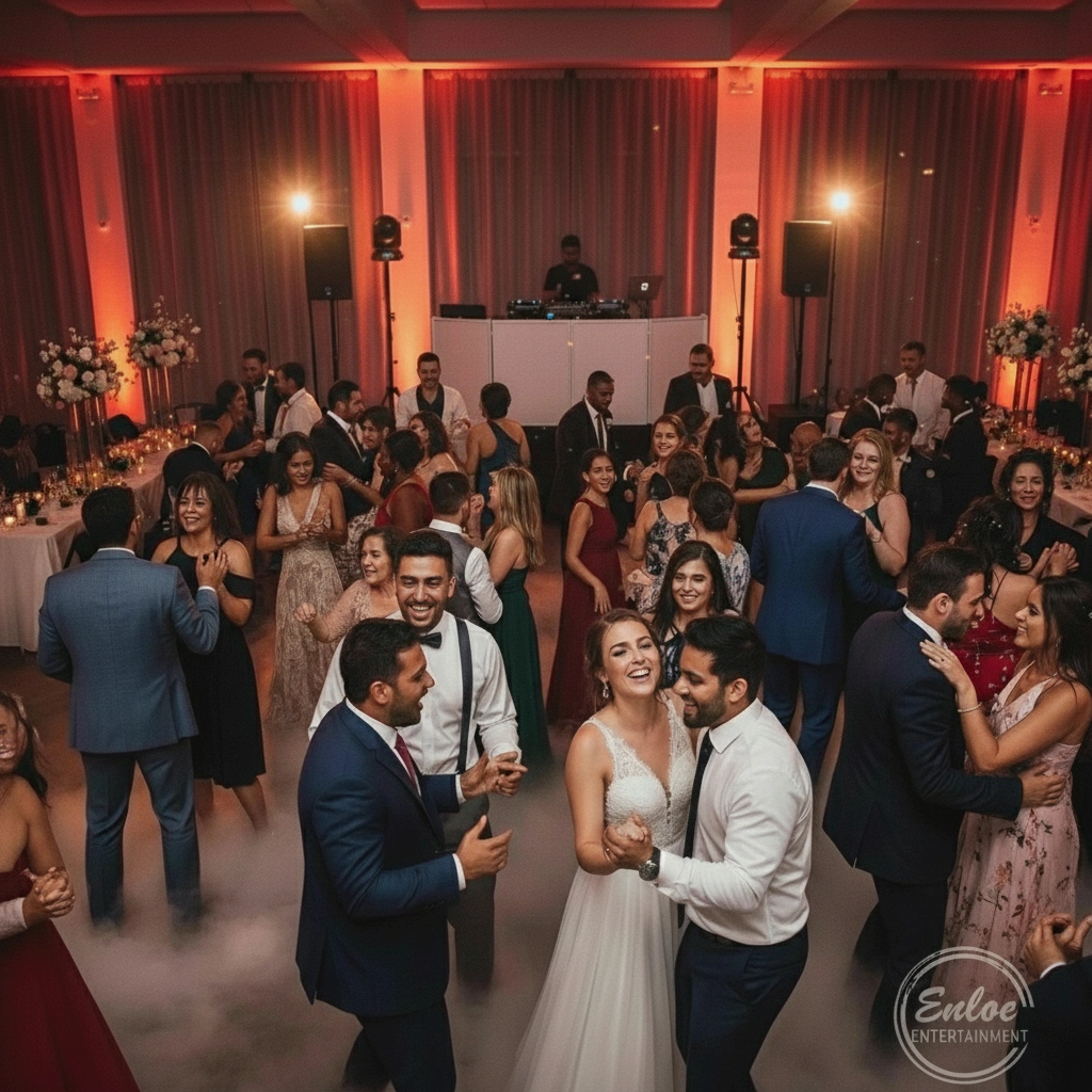 Traditional DJ setup from wedding DJ in Houston, Texas