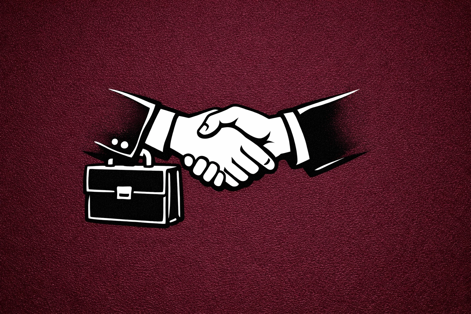 Professional handshake representing freelance contractor partnerships for agency growth