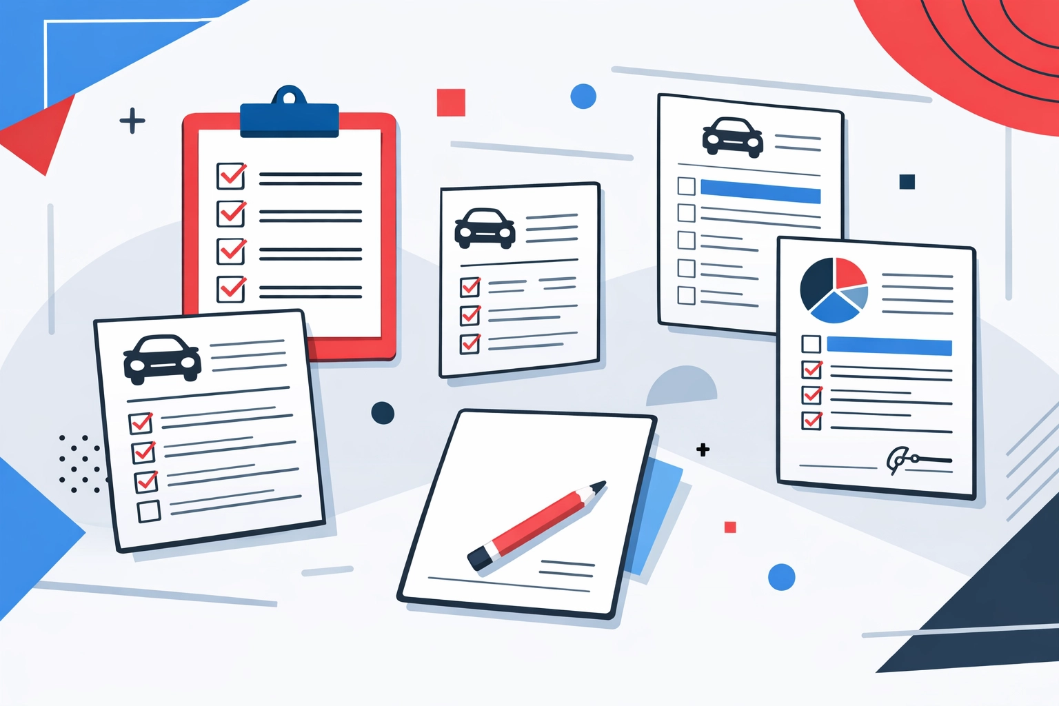 Editable transport manager document templates including vehicle checklists and inspection forms
