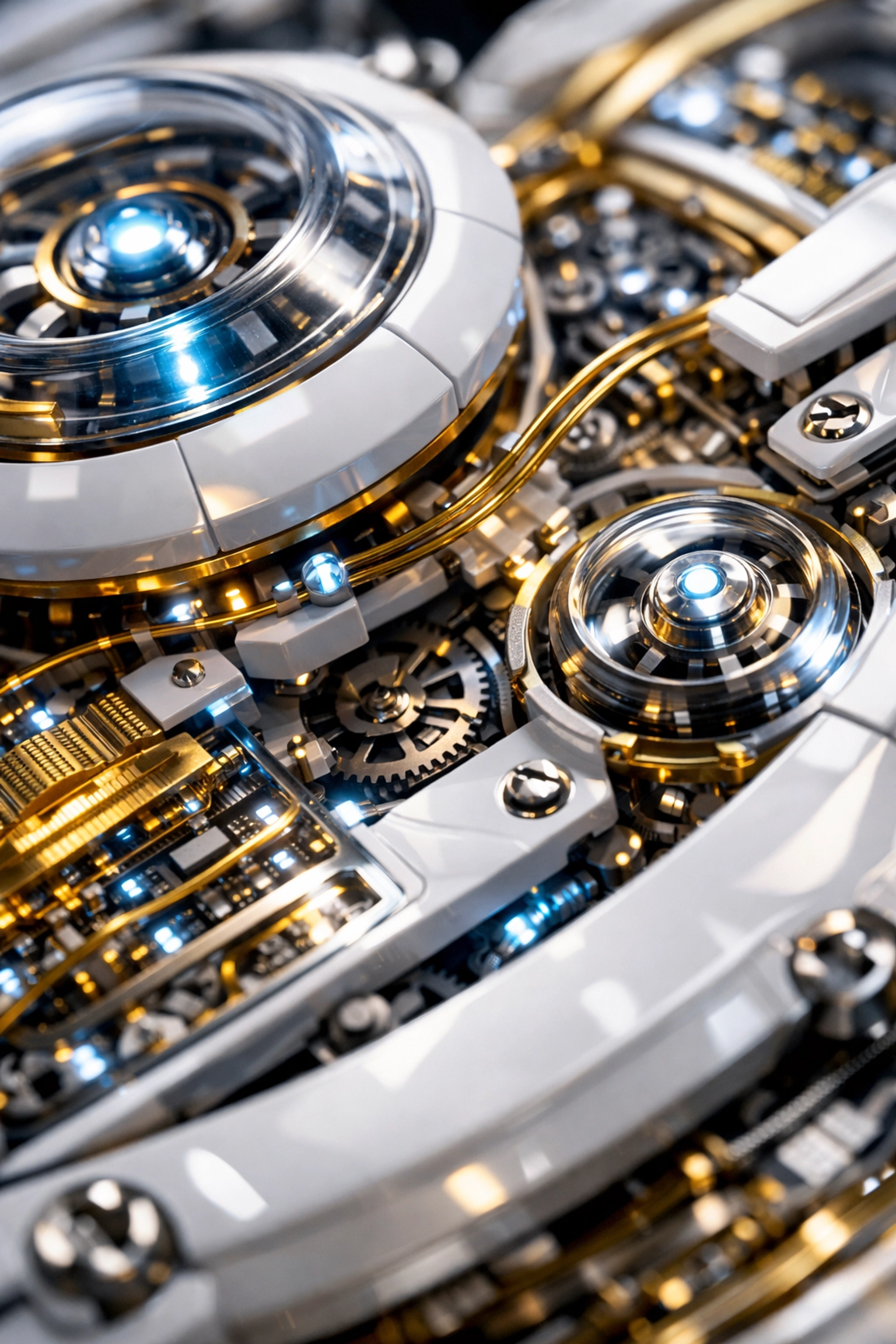 Intricate digital engine representing high-performance website design and development for business growth.