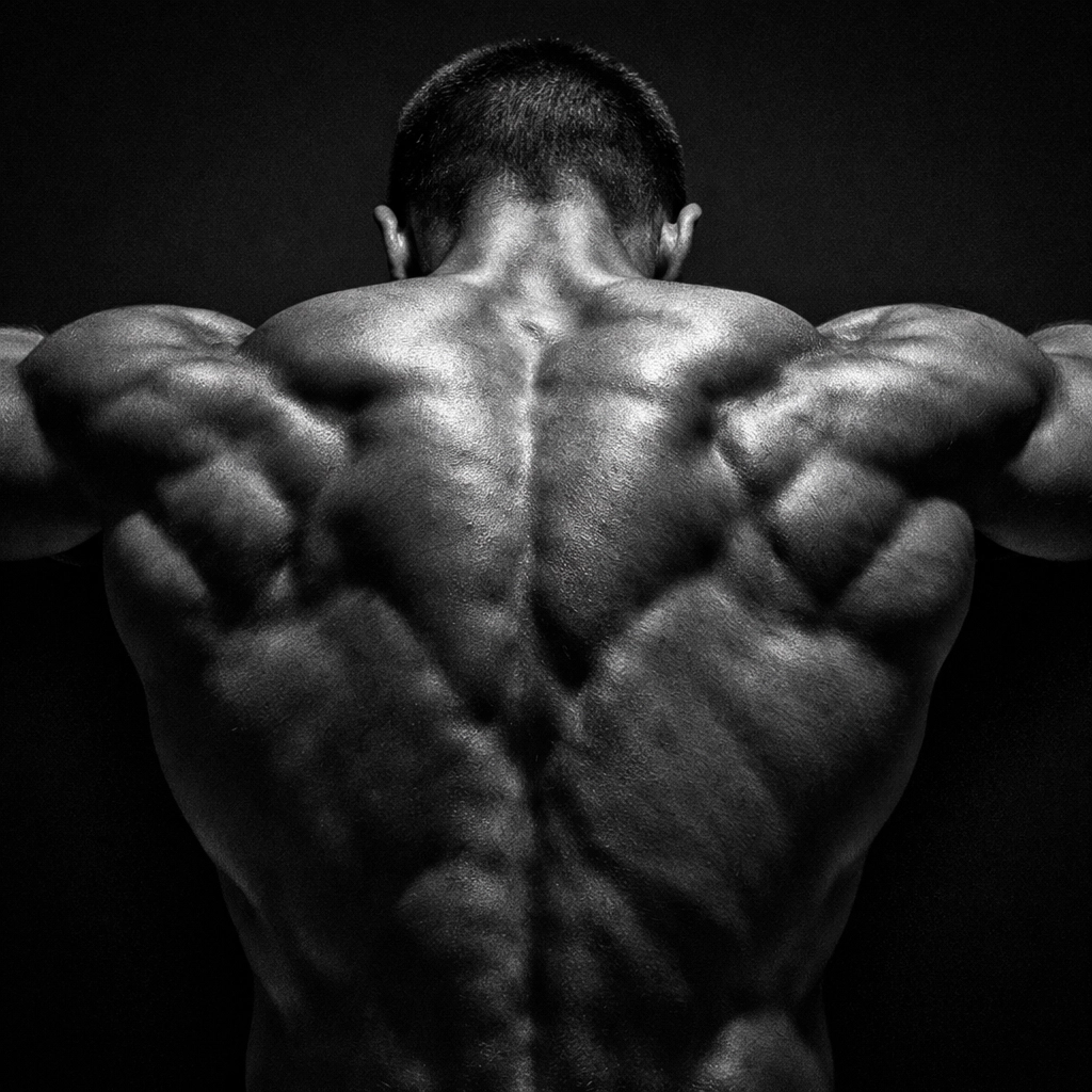 Muscular male shoulders and back muscles, capturing the broad silhouette described in popular MM romance books.