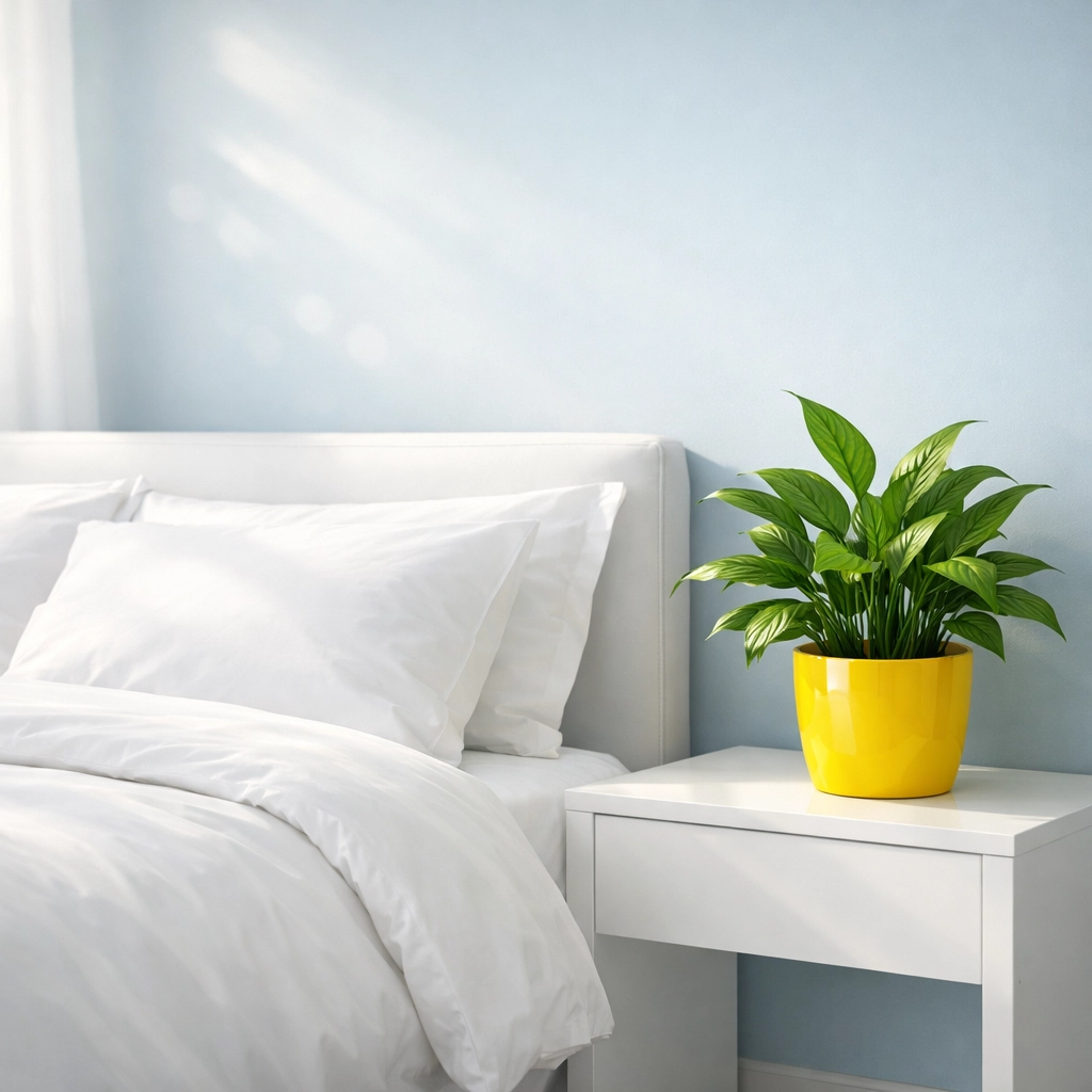 A tidy and healthy bedroom in Shirley MA highlighting the benefits of expert house cleaning services.