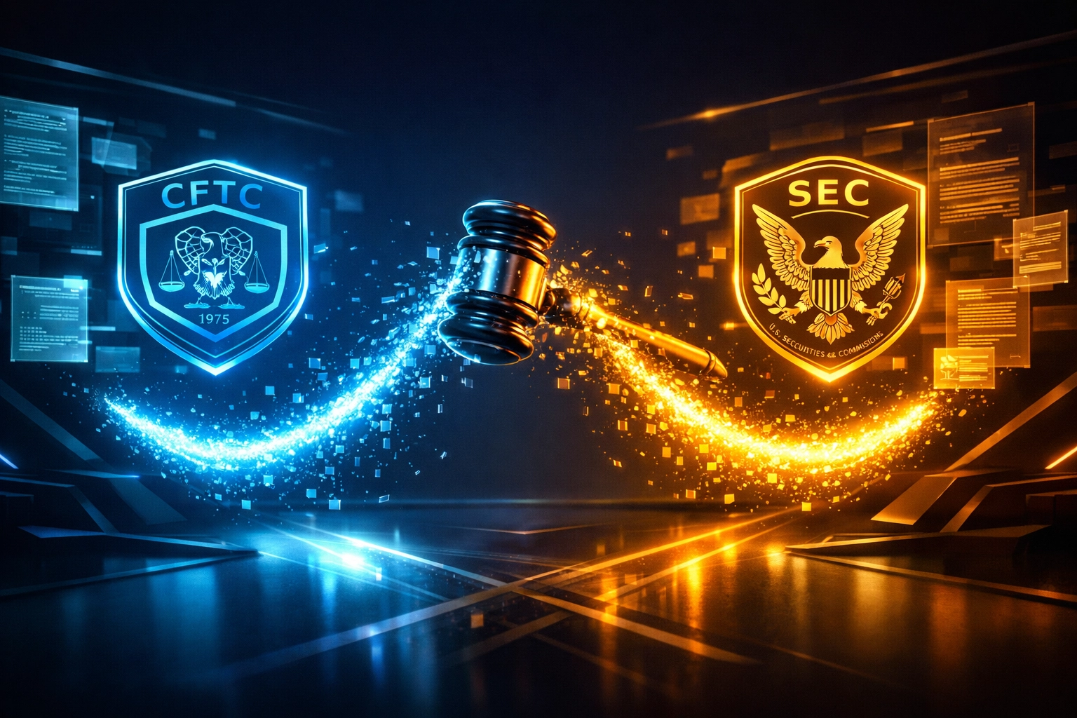 CLARITY Act regulatory framework showing CFTC and SEC jurisdiction split for digital commodity payments