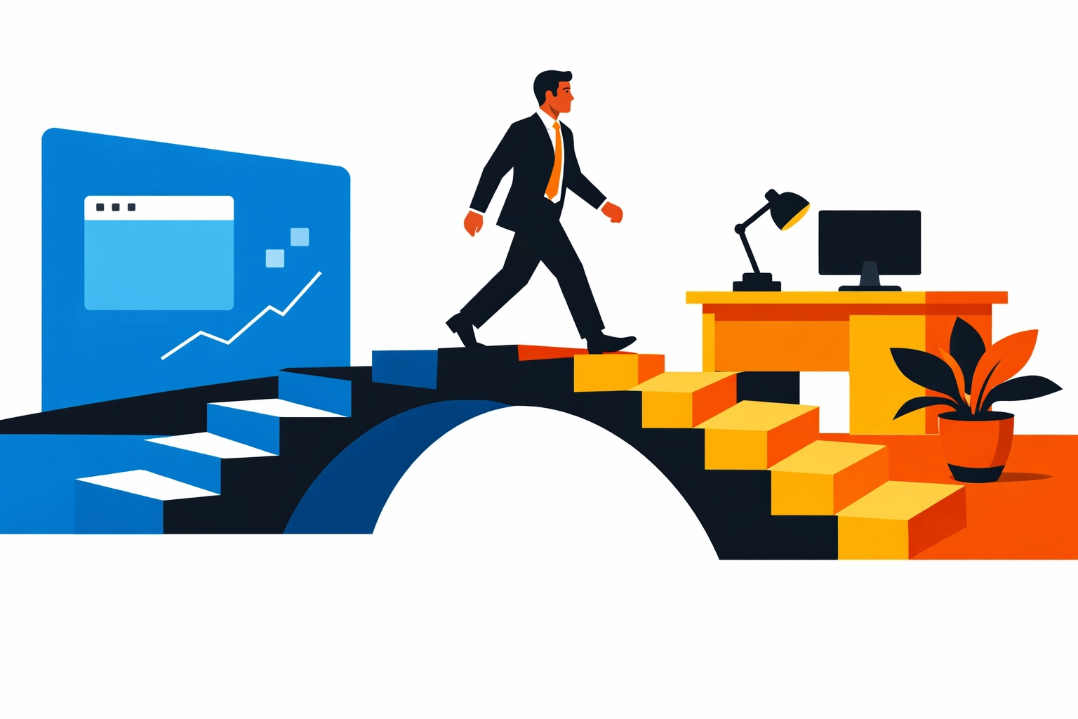 A bridge connecting digital e-learning to real-world application and improved job performance.