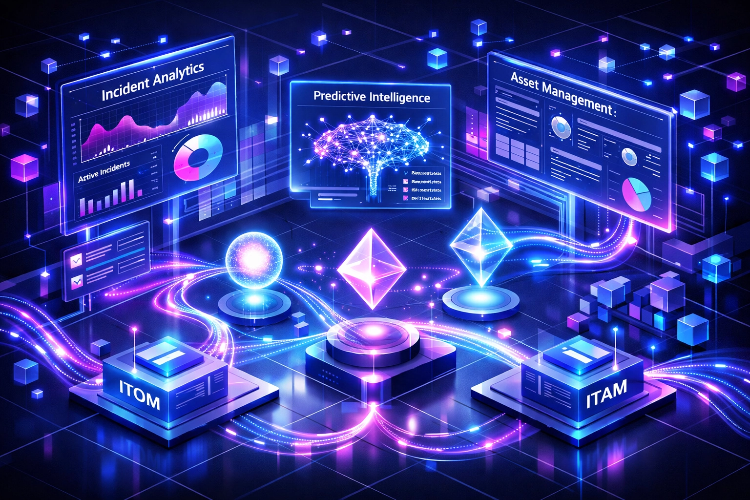 ServiceNow ITOM and ITAM modules powered by Agentic AI with predictive intelligence analytics