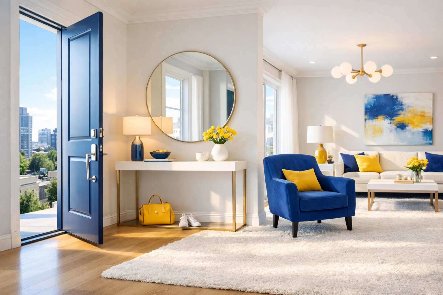 A bright organized residential living space highlighting expert house cleaning Worcester MA results.