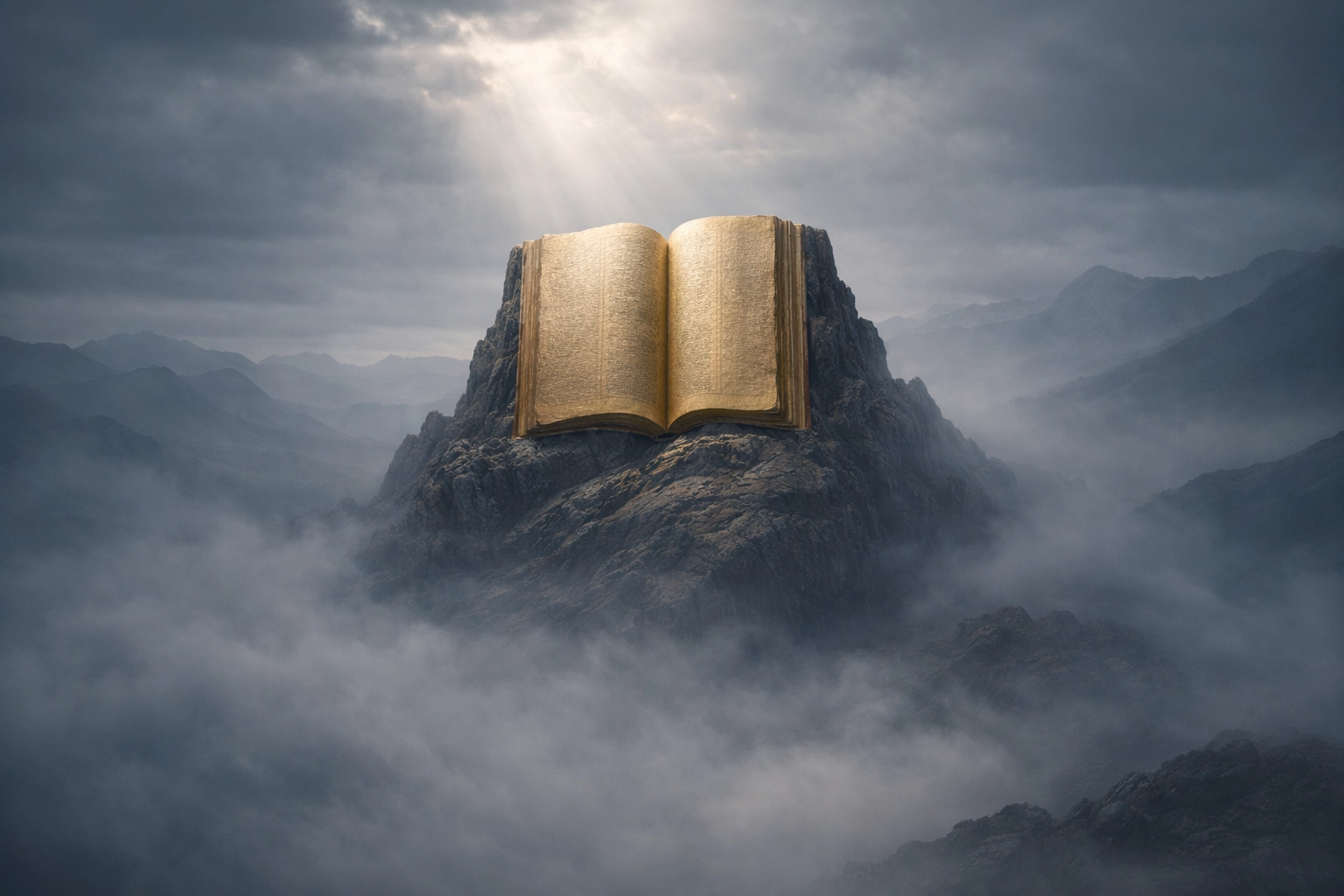 Serene, professional Holy Psych photography in slate, navy, and gold: an elegant restorative scene that suggests steadiness, hope, and scriptural grounding with a clean minimalist feel.