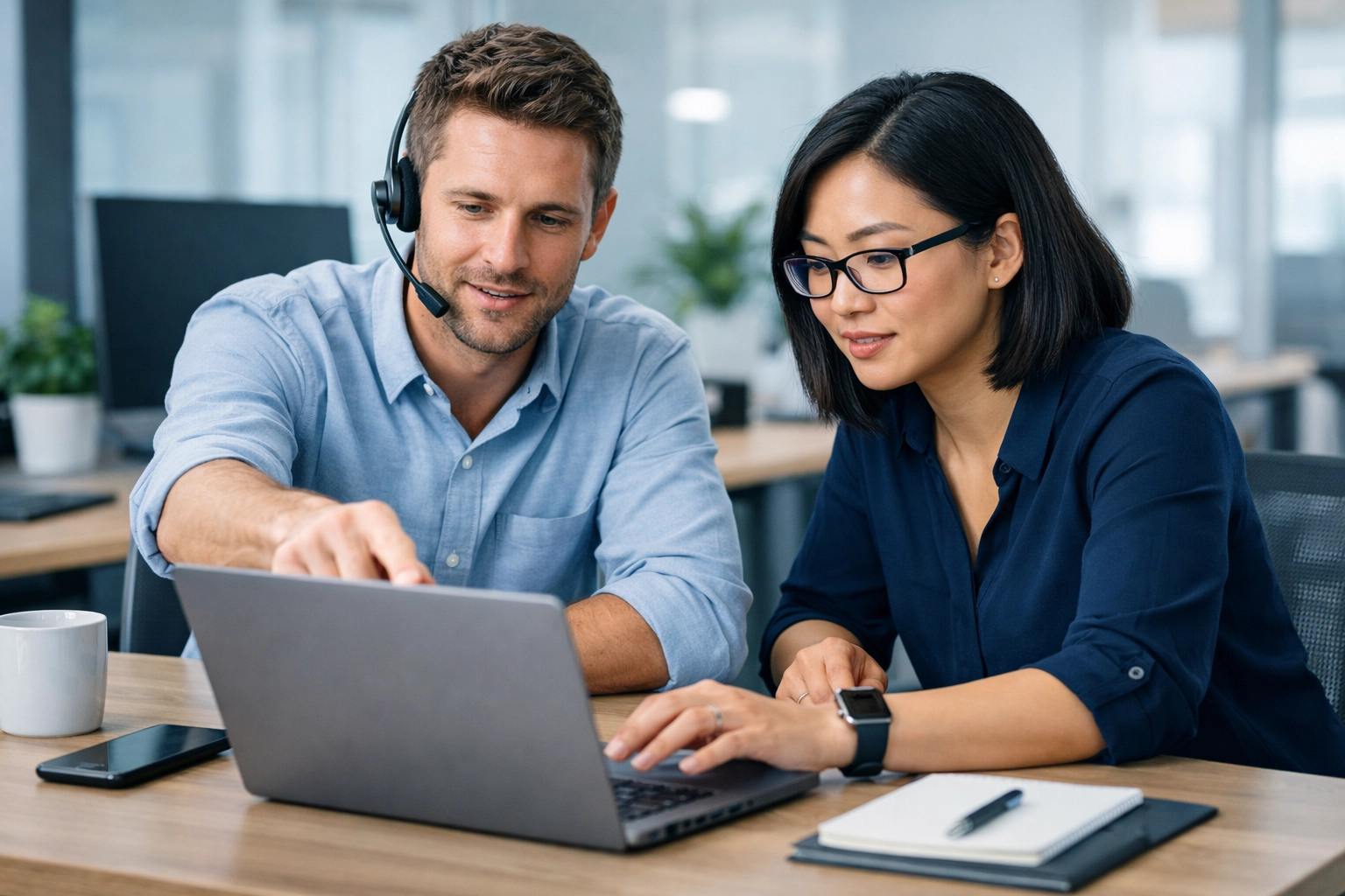IT professionals collaborating on Microsoft 365 support and Outlook troubleshooting solution
