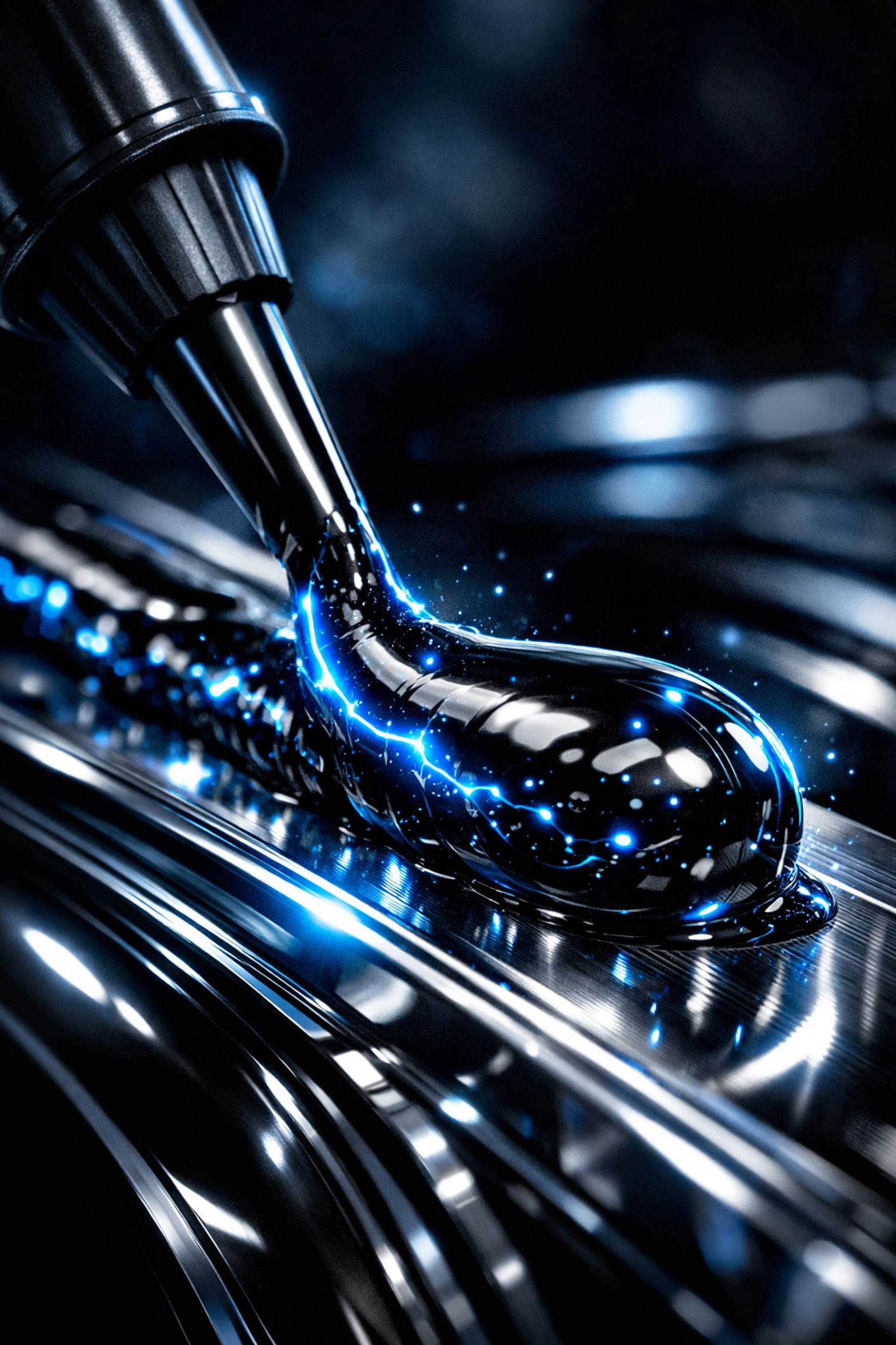 Close-up of professional urethane adhesive being applied for a secure windshield replacement bond.