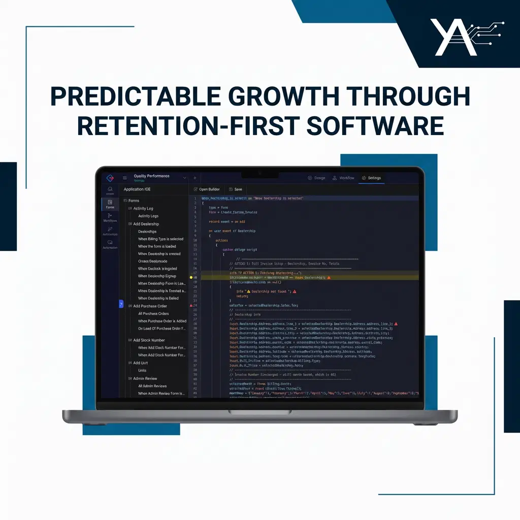 Retention-first architecture blueprint illustration