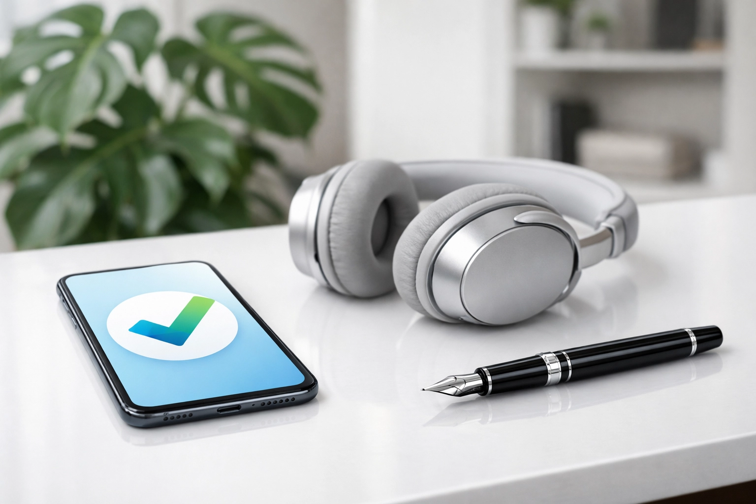 Smartphone with a task completion checkmark, symbolizing efficient workflow automation for small business scaling.