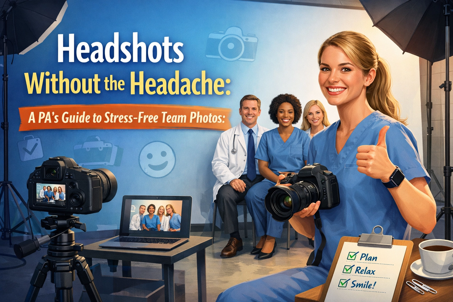 [HERO] Headshots Without the Headache: A PA’s Guide to Stress-Free Team Photos