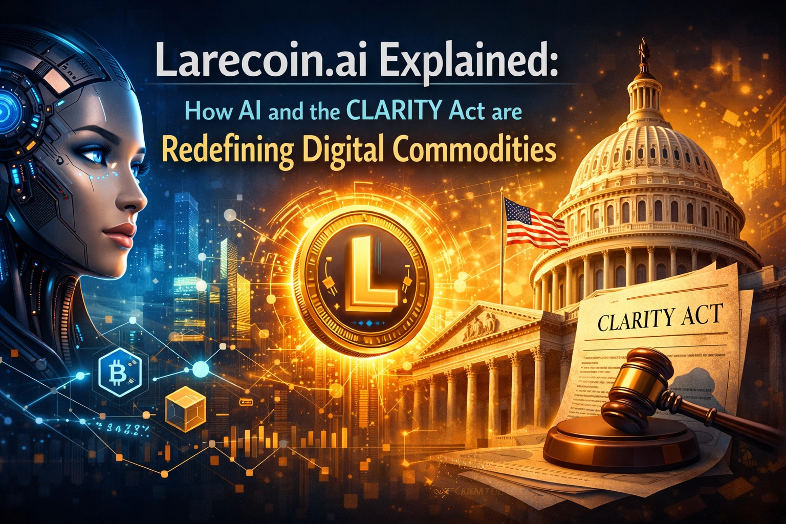 [HERO] Larecoin.ai Explained: How AI and the CLARITY Act are Redefining Digital Commodities