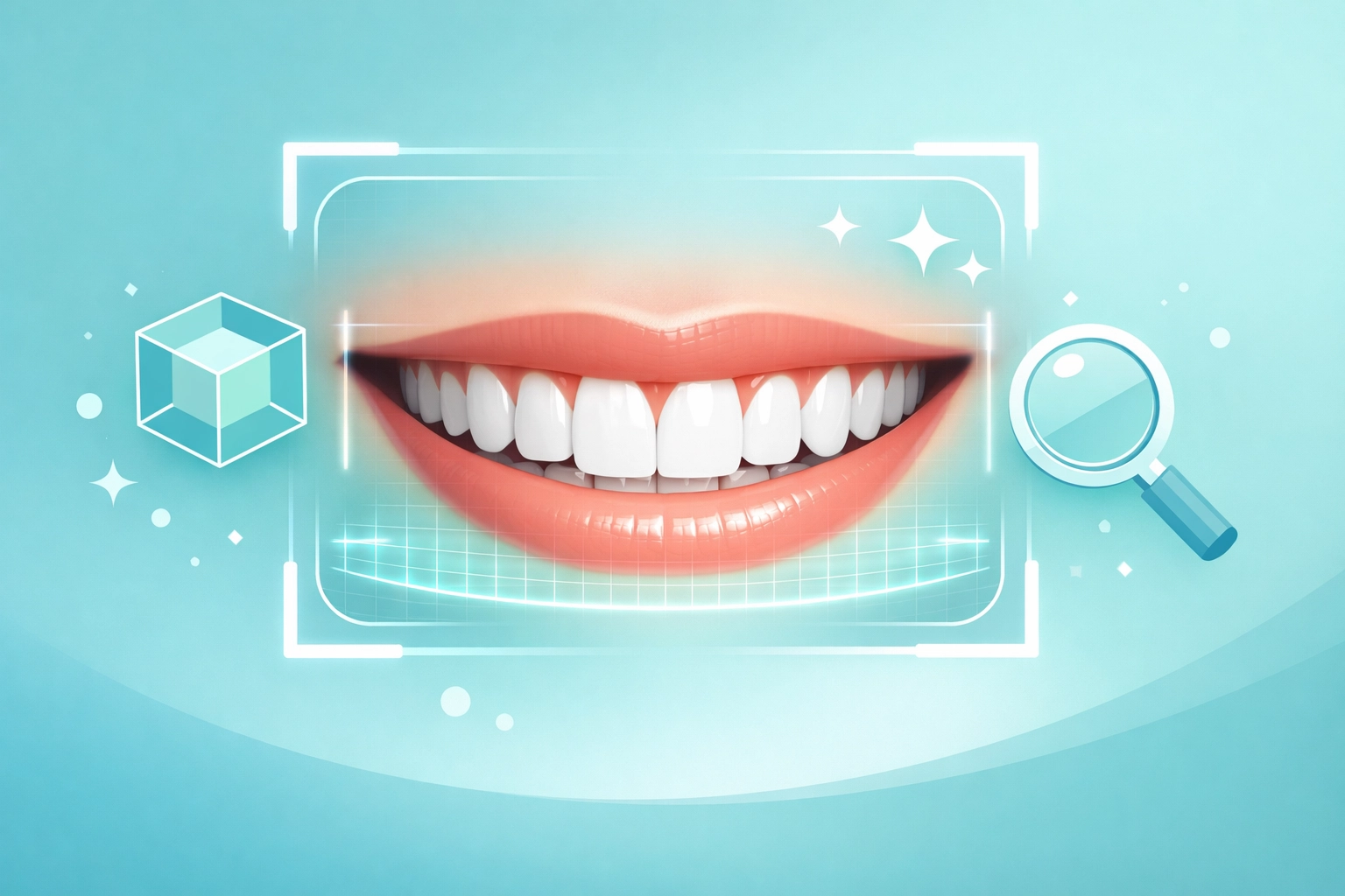 Digital scan of a healthy smile highlighting advanced dental technology at a dentist near me.