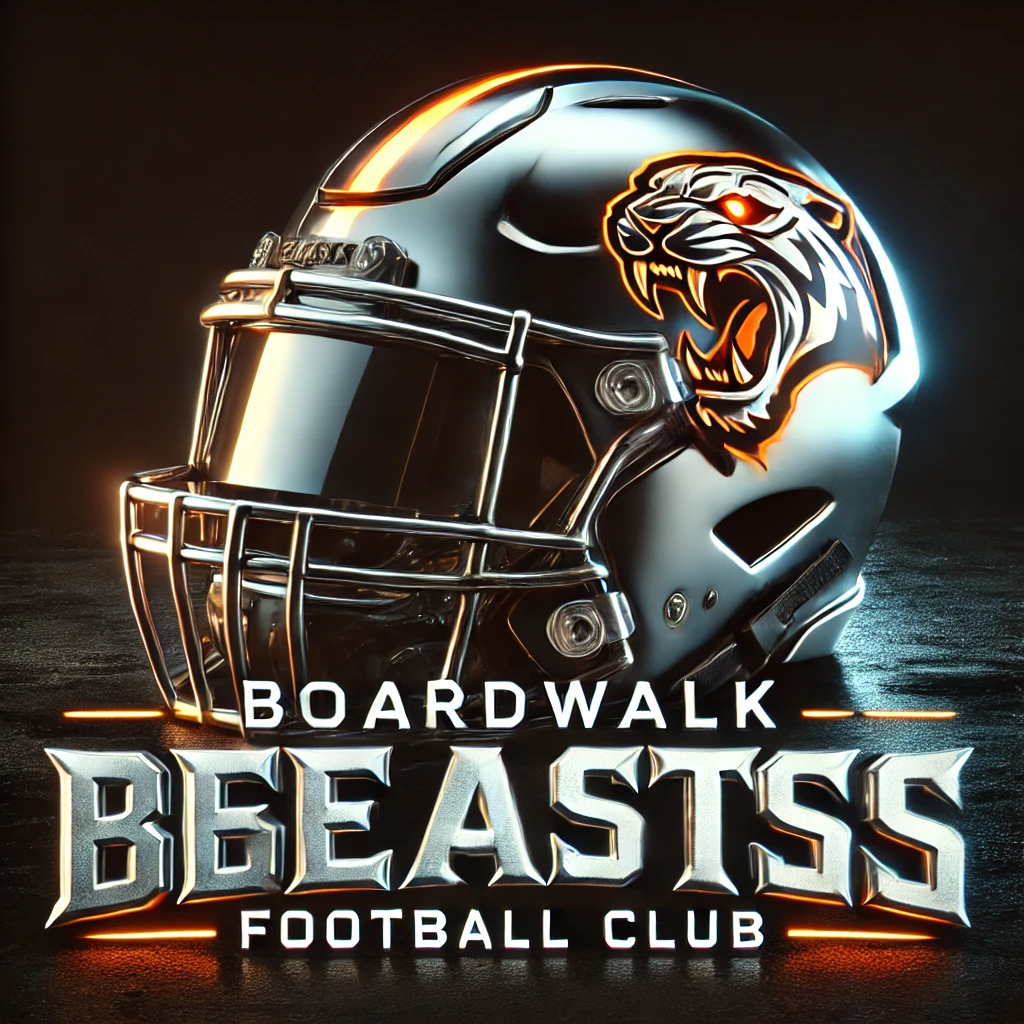 Boardwalk Beasts Football Club Helmet Logo