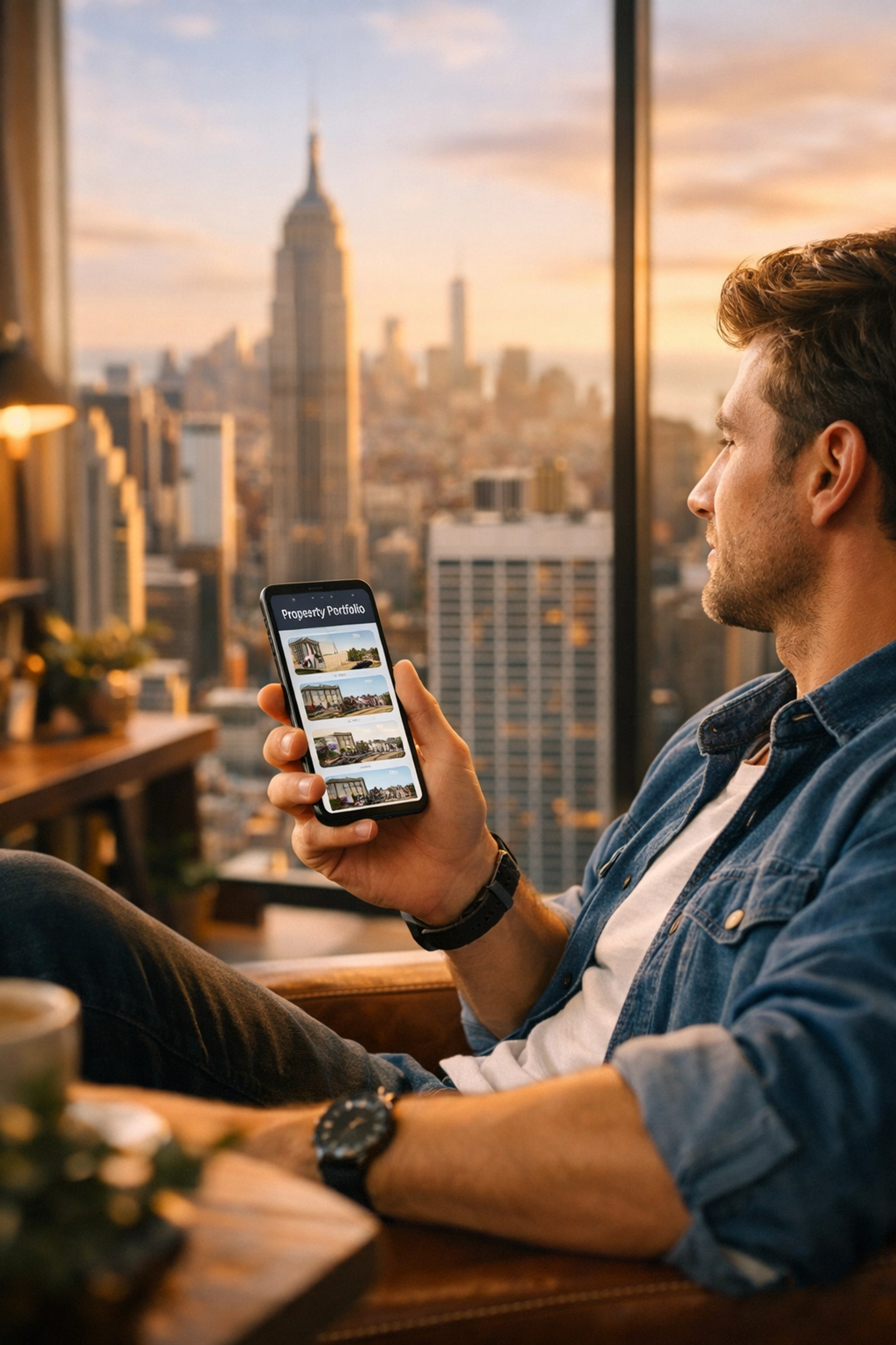 Digital property portfolio app used by a remote professional for modern rentvesting strategy.