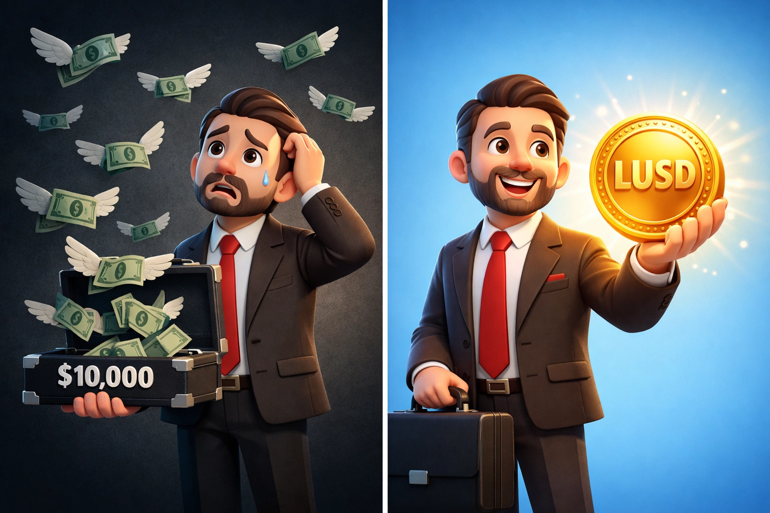 Merchant losing money to crypto conversion fees versus holding LUSD stablecoin for stable payments