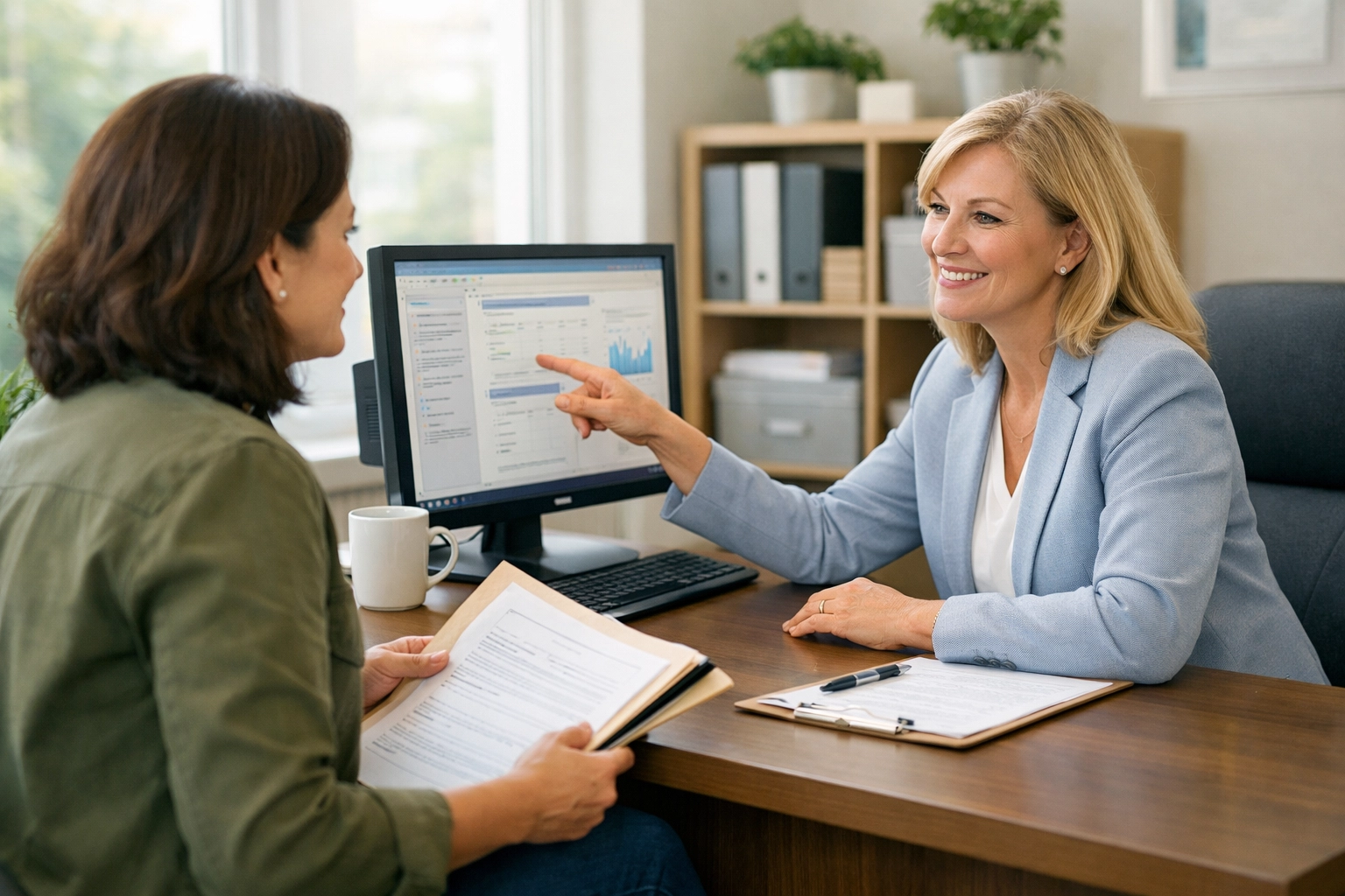 Virginia parent meeting with school administrator about child record access rights